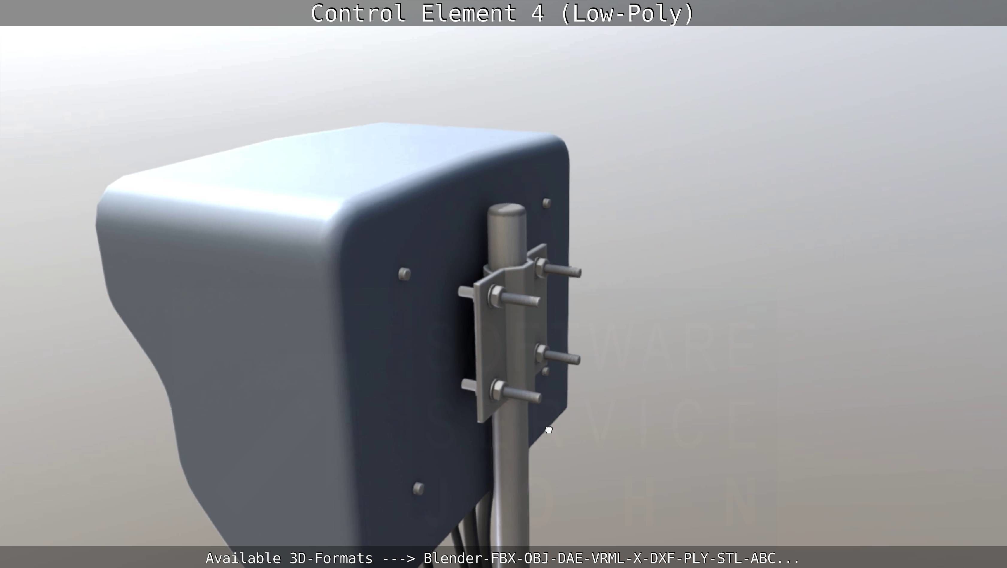 Control Element 4 Low-Poly Version Low-poly 3D model_3