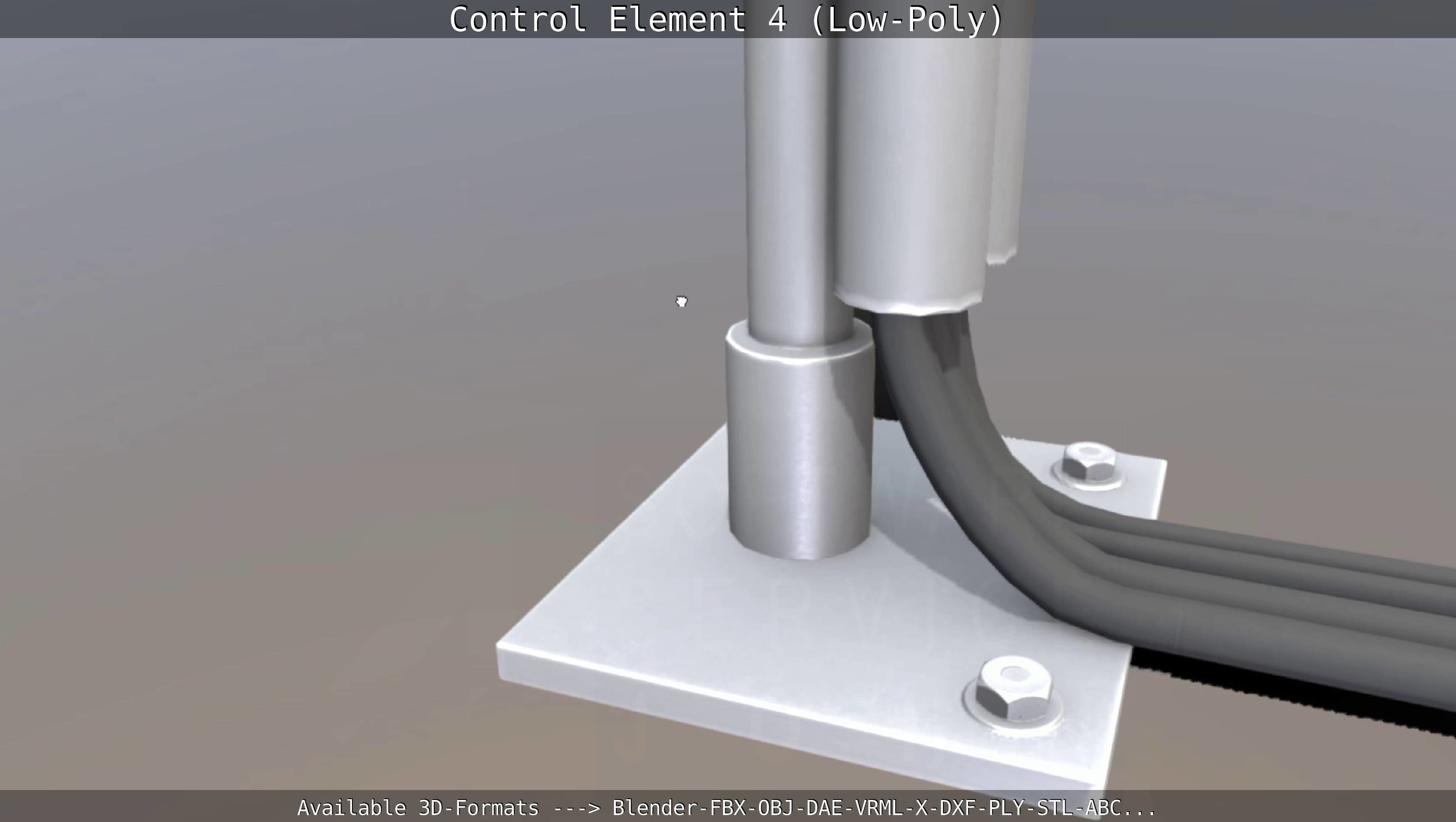 Control Element 4 Low-Poly Version Low-poly 3D model_60