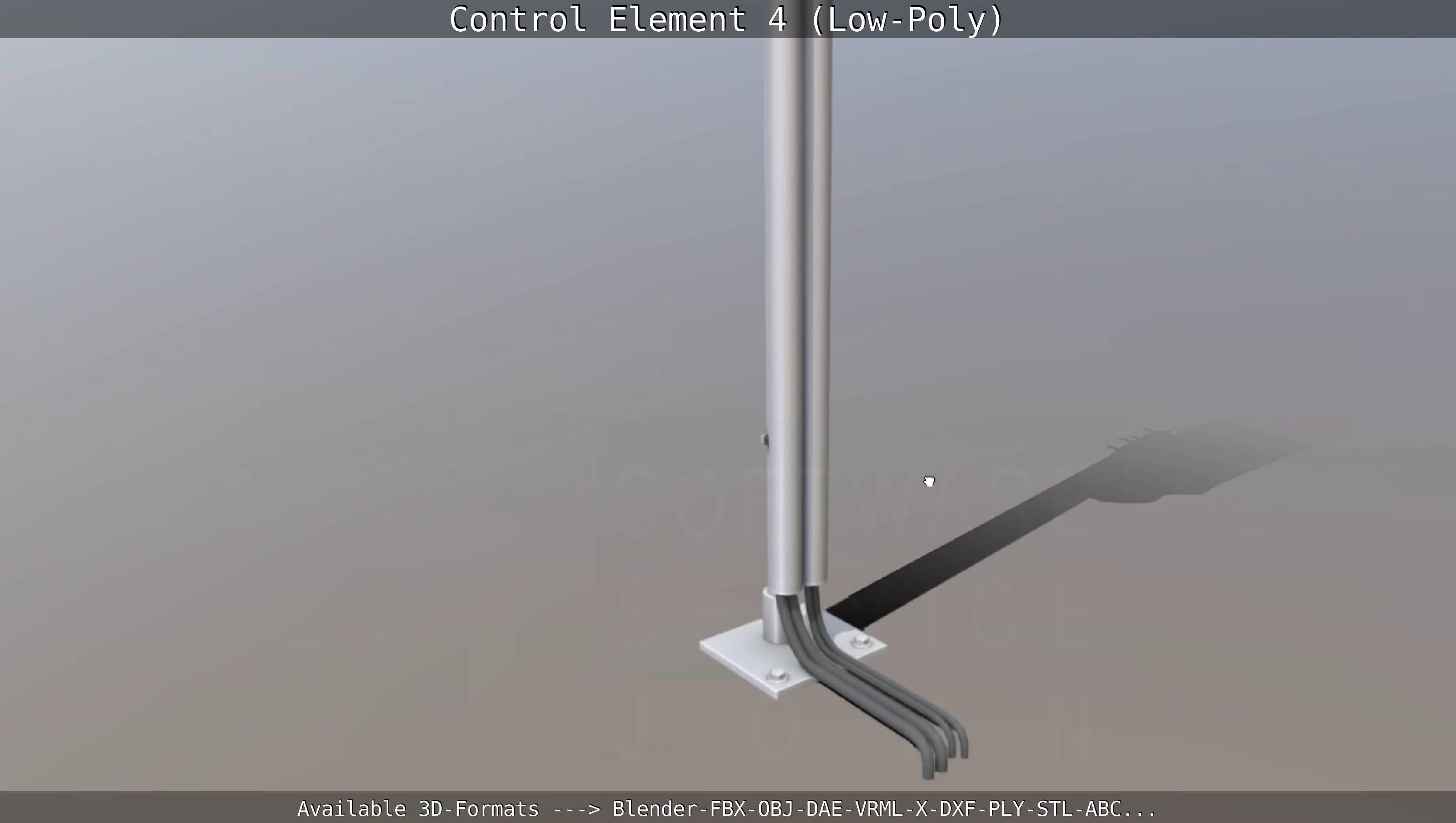 Control Element 4 Low-Poly Version Low-poly 3D model_66
