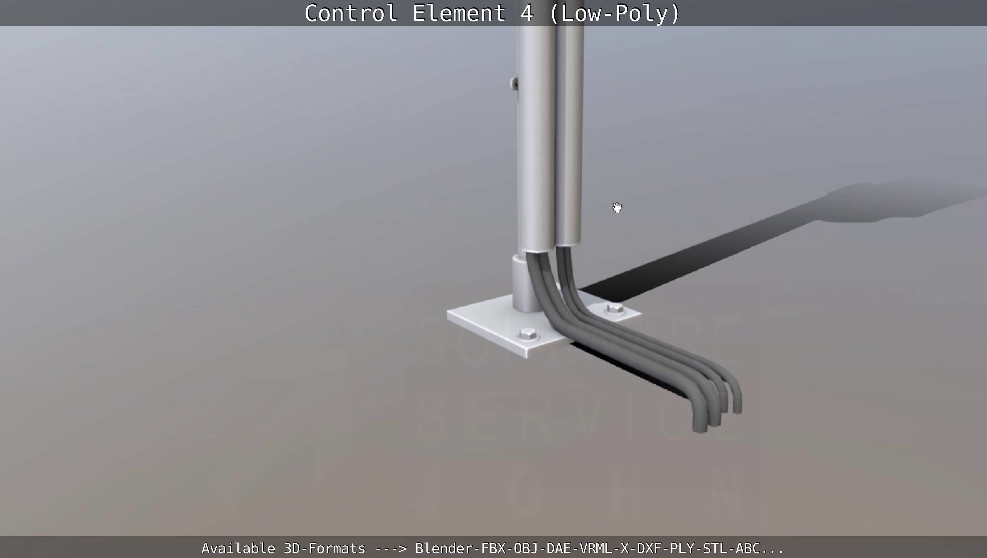 Control Element 4 Low-Poly Version Low-poly 3D model_65