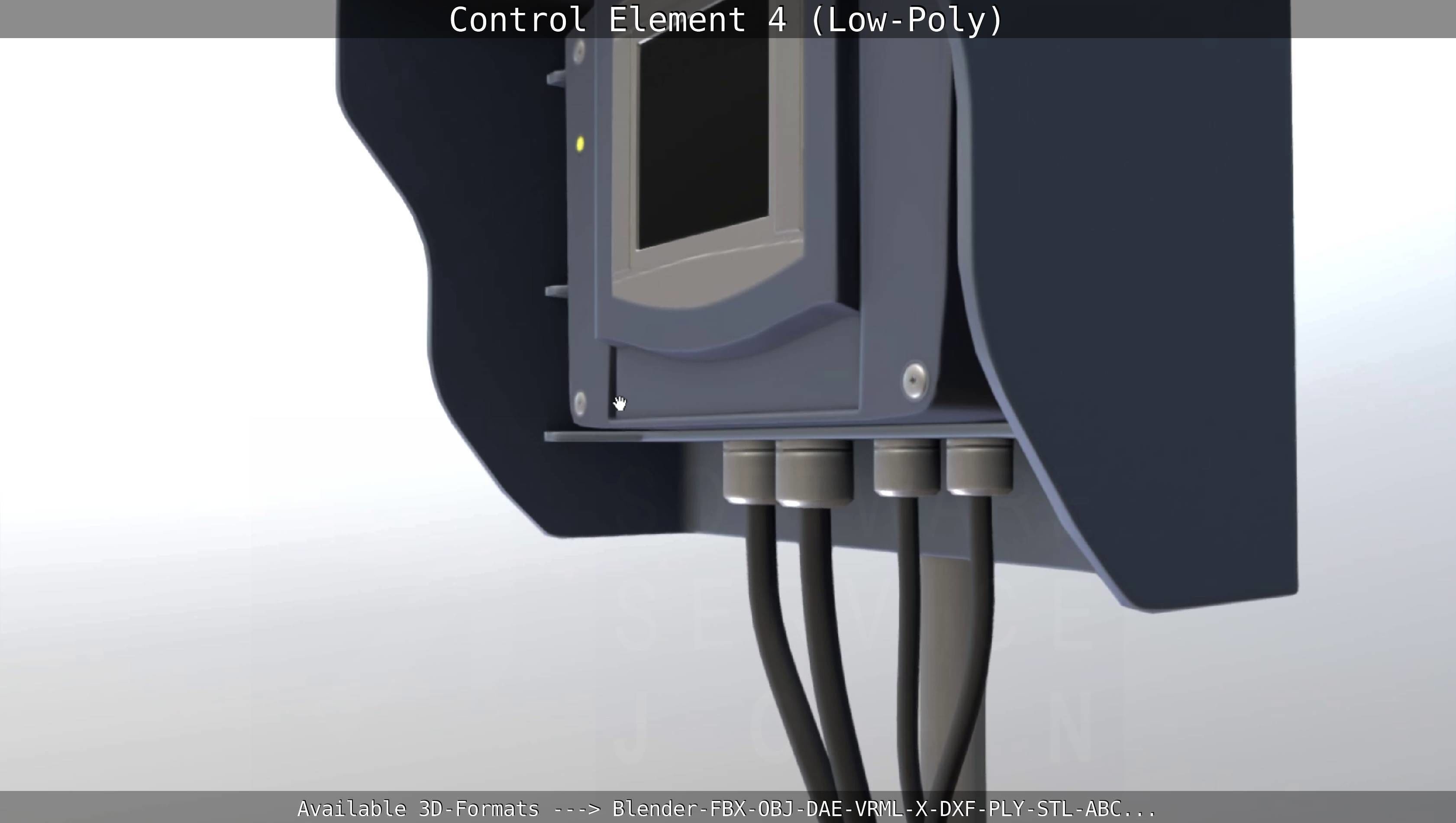 Control Element 4 Low-Poly Version Low-poly 3D model_70