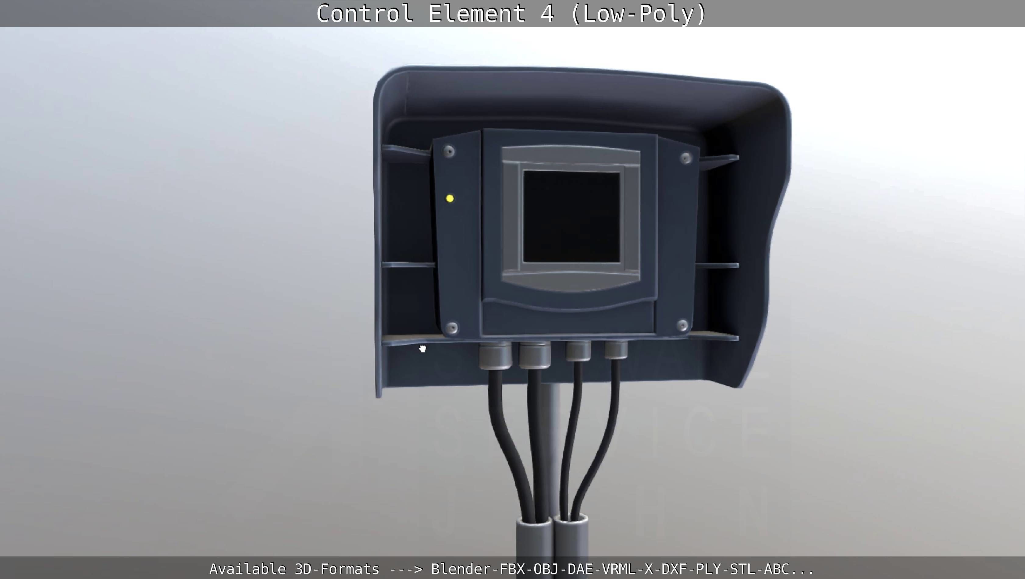 Control Element 4 Low-Poly Version Low-poly 3D model_76