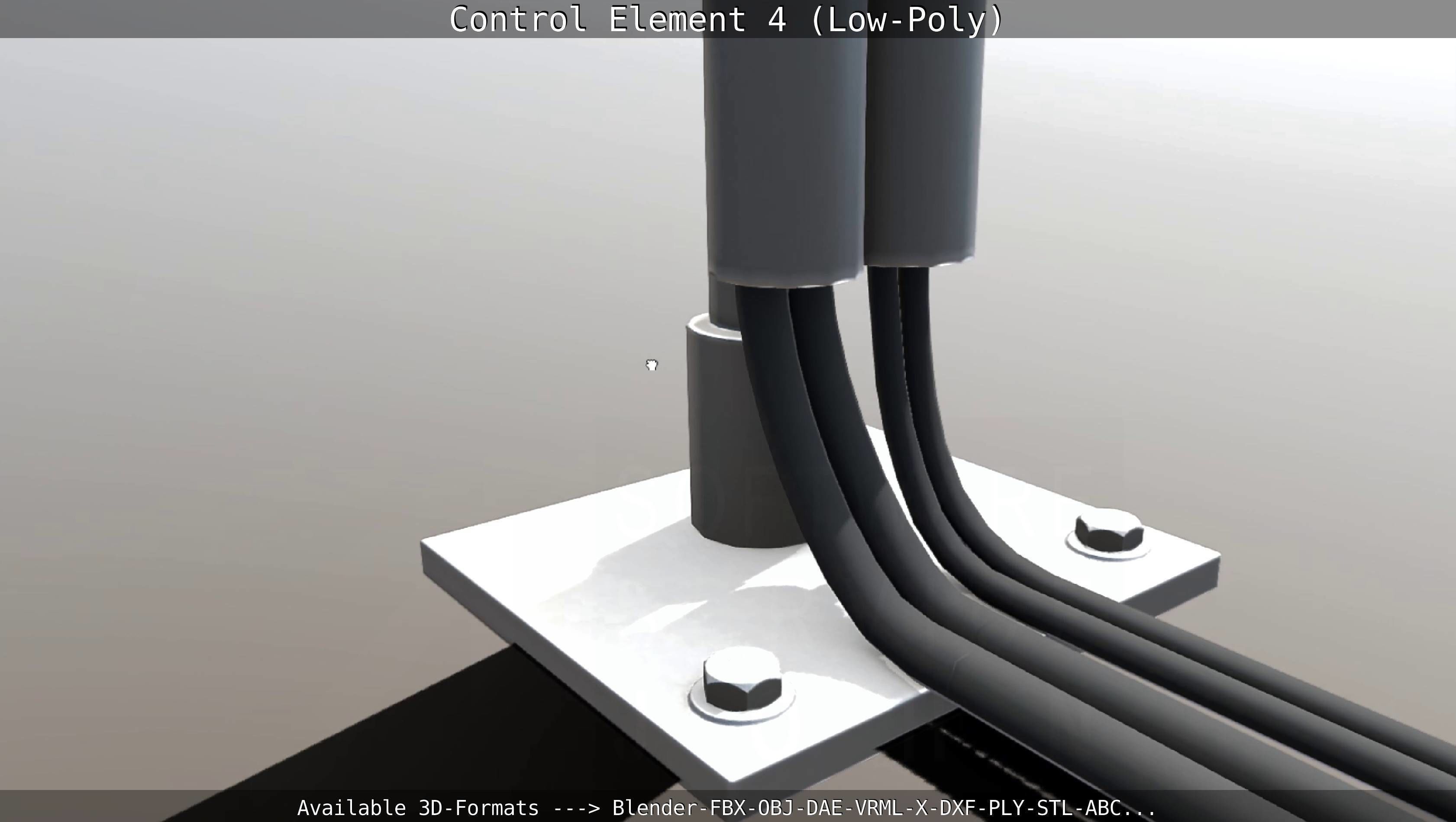 Control Element 4 Low-Poly Version Low-poly 3D model_62