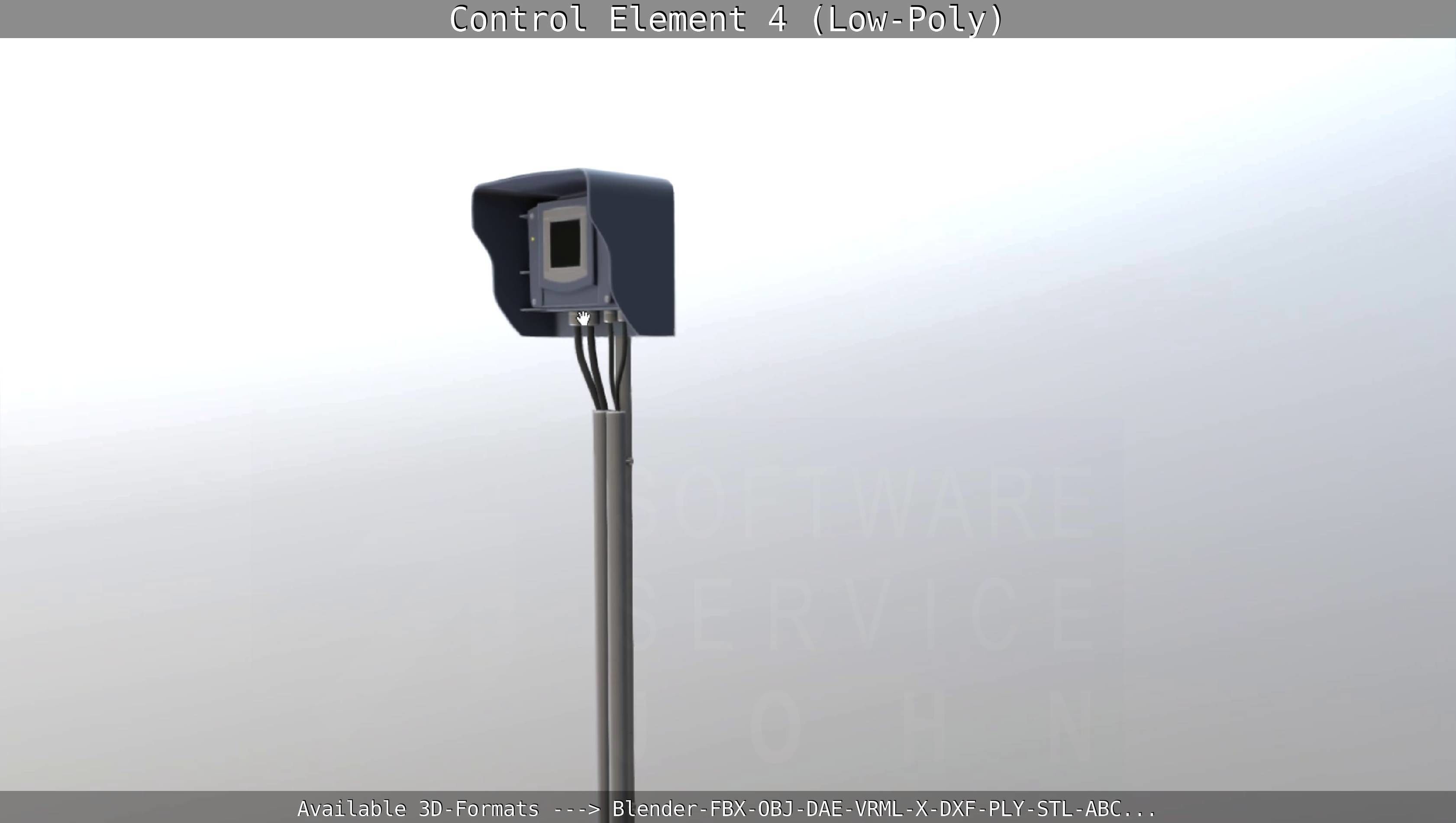 Control Element 4 Low-Poly Version Low-poly 3D model_68