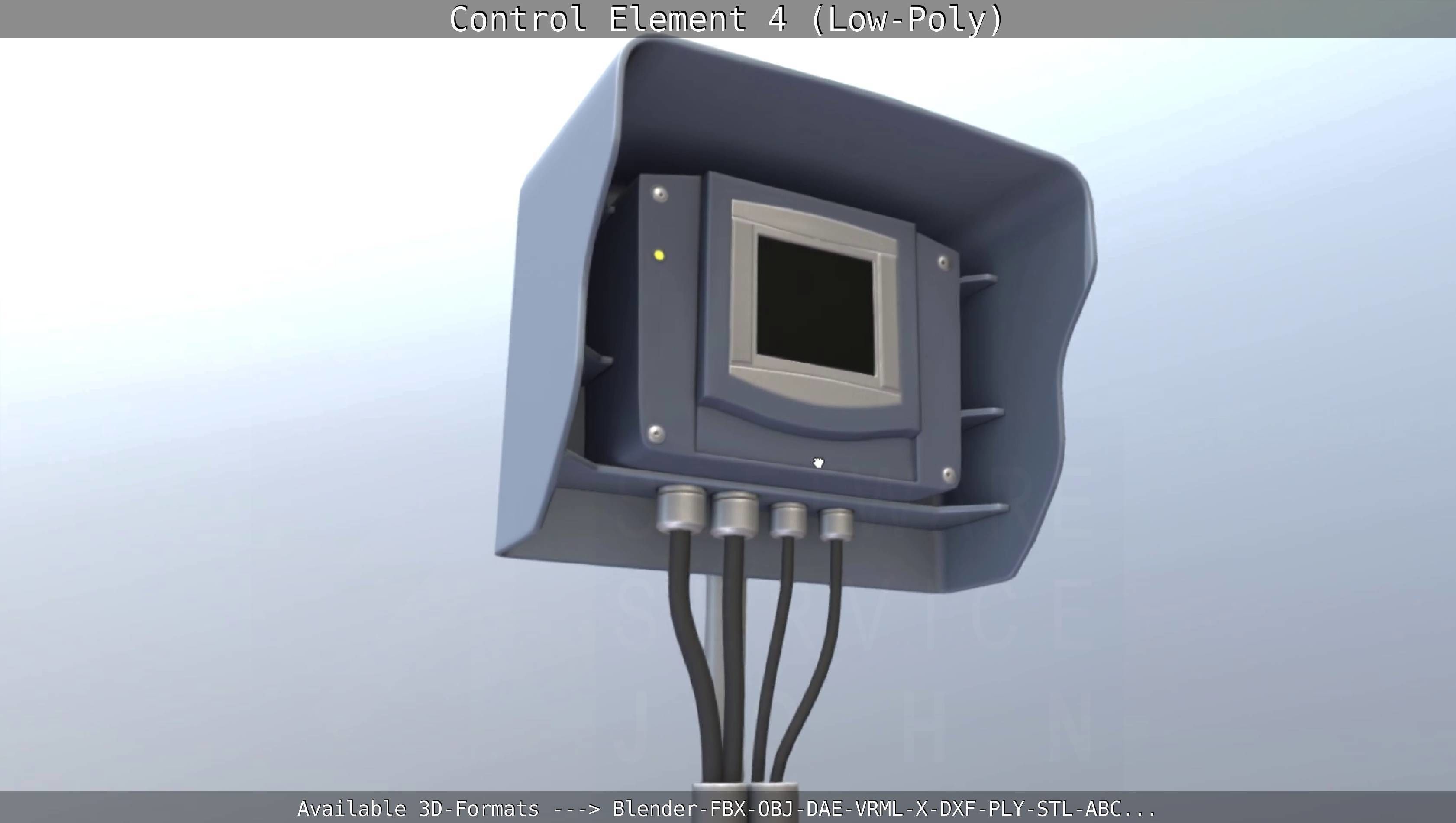 Control Element 4 Low-Poly Version Low-poly 3D model_74