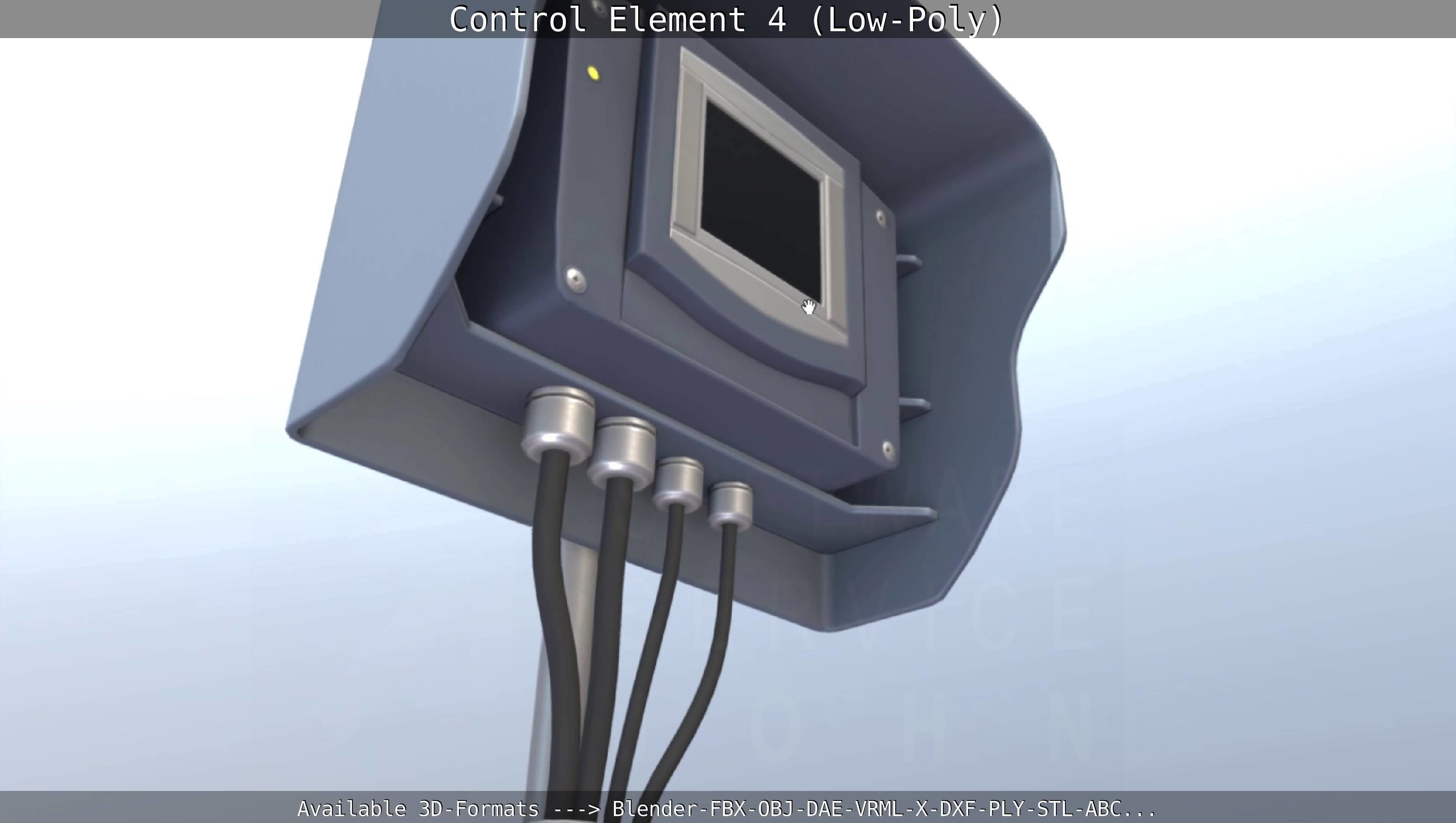 Control Element 4 Low-Poly Version Low-poly 3D model_72