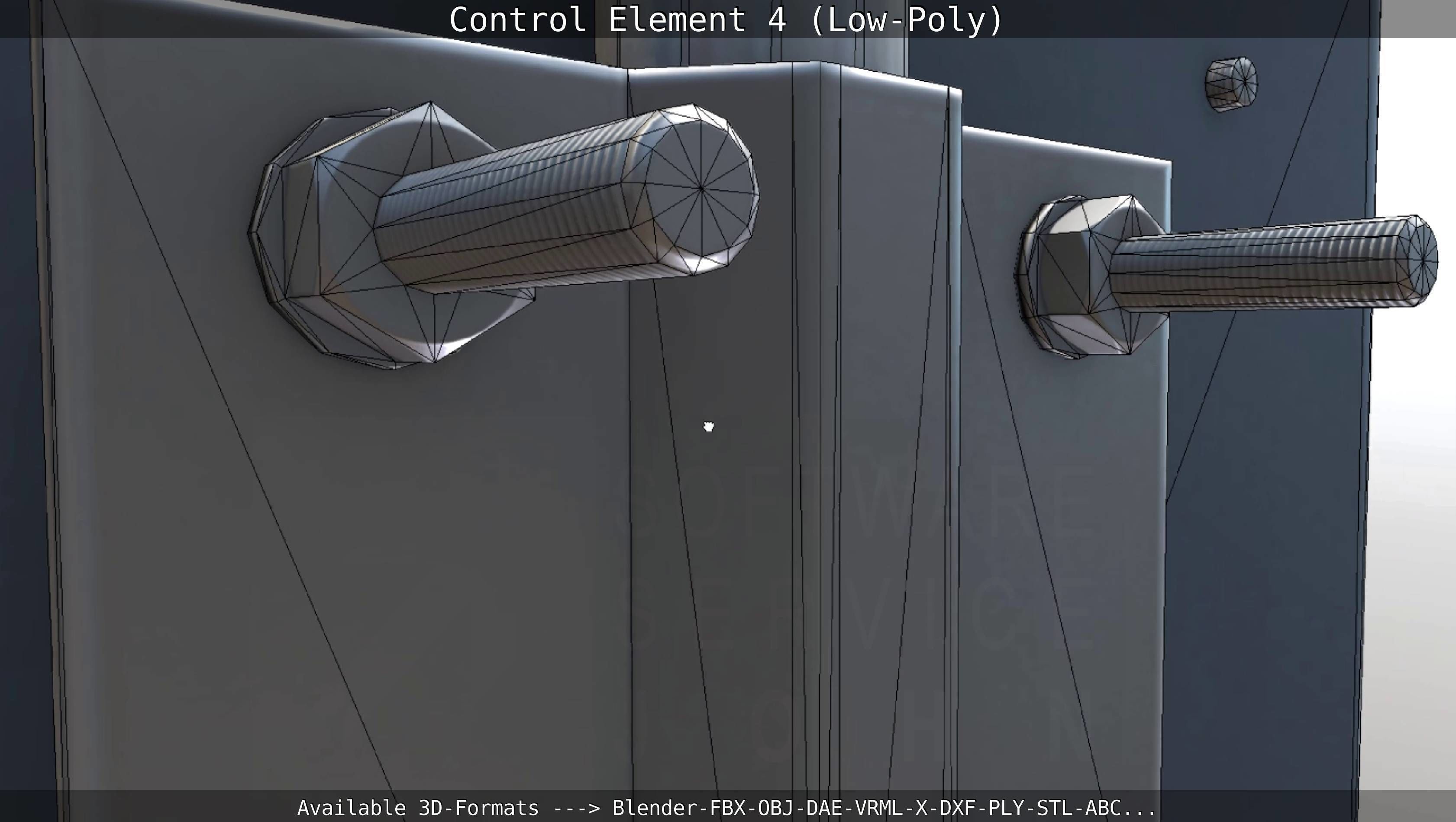 Control Element 4 Low-Poly Version Low-poly 3D model_41