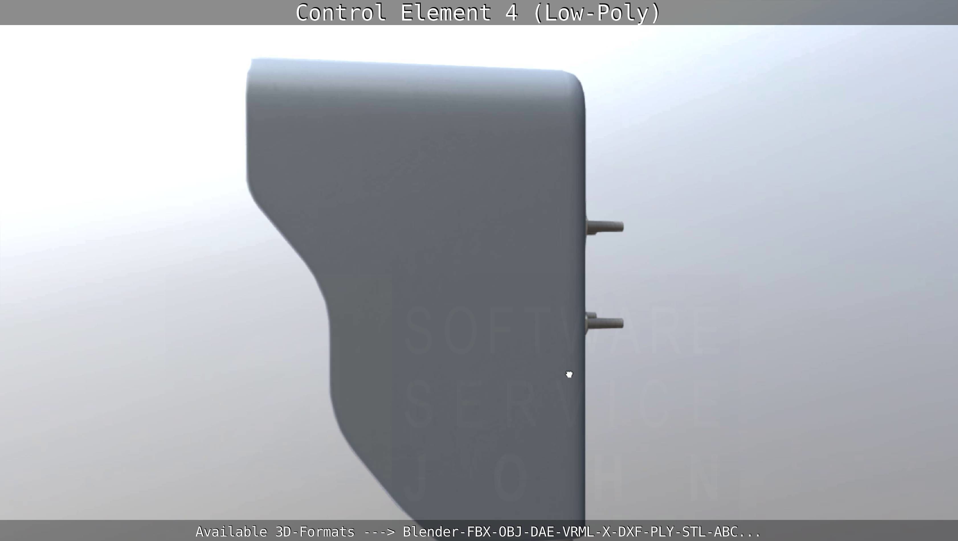 Control Element 4 Low-Poly Version Low-poly 3D model_13