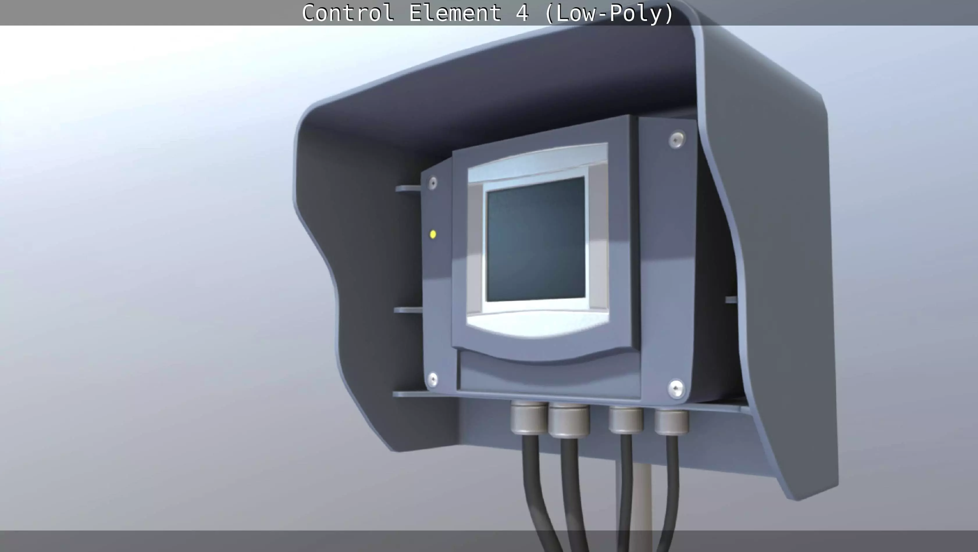 Control Element 4 Low-Poly Version Low-poly 3D model_0