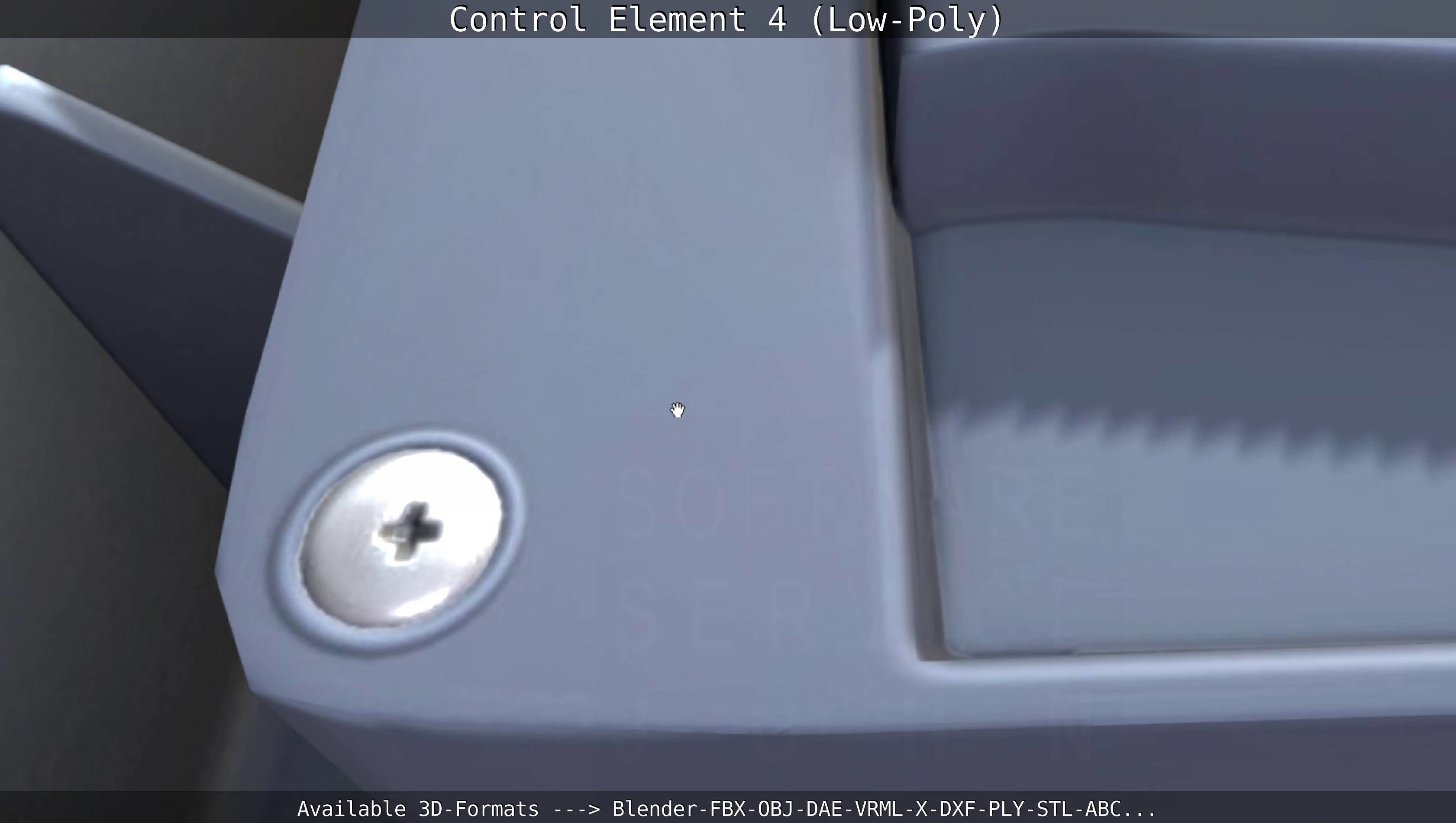 Control Element 4 Low-Poly Version Low-poly 3D model_17