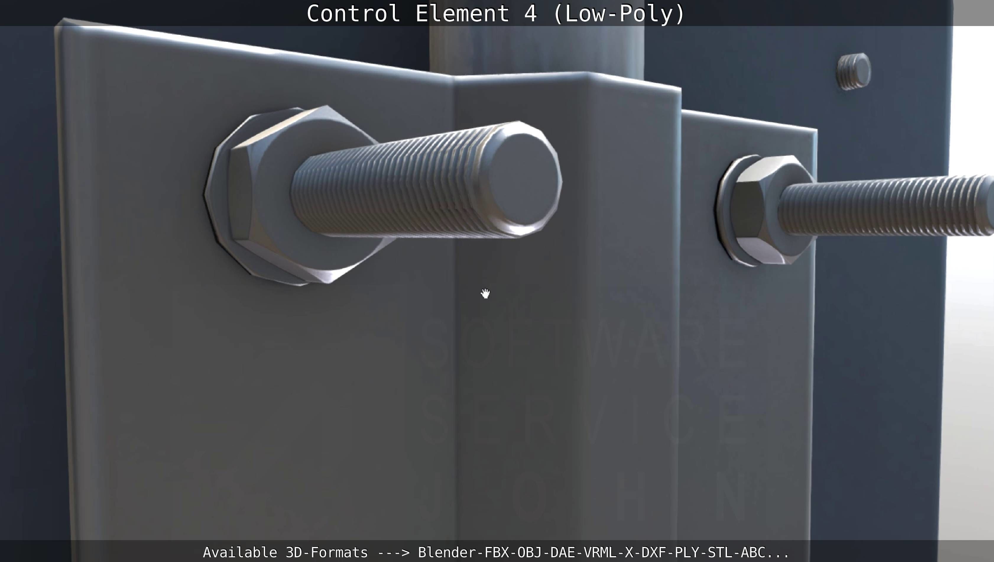 Control Element 4 Low-Poly Version Low-poly 3D model_44