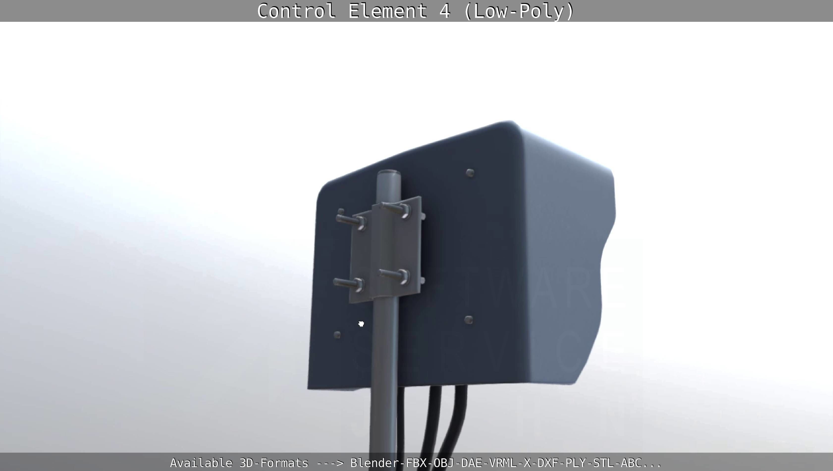 Control Element 4 Low-Poly Version Low-poly 3D model_10