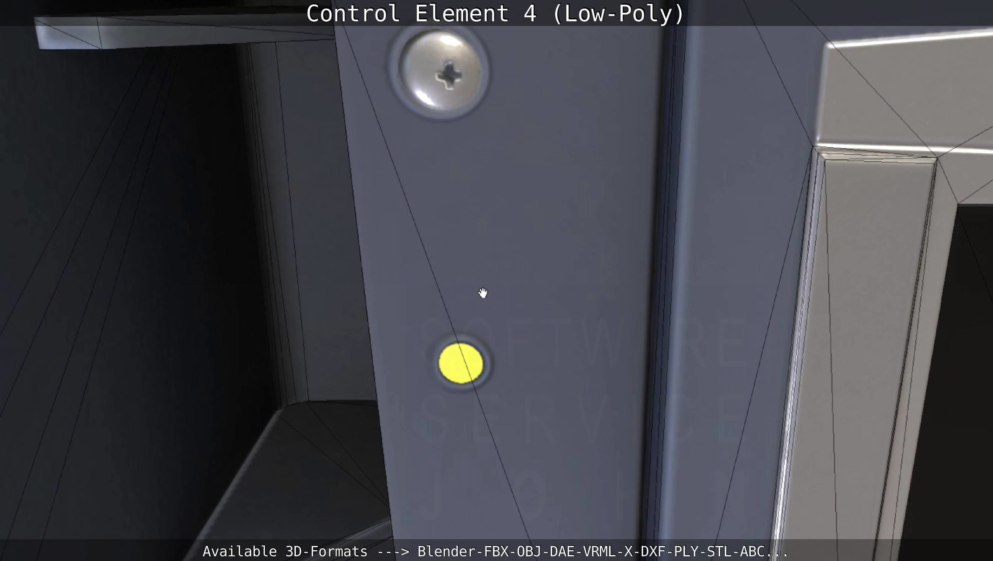 Control Element 4 Low-Poly Version Low-poly 3D model_30