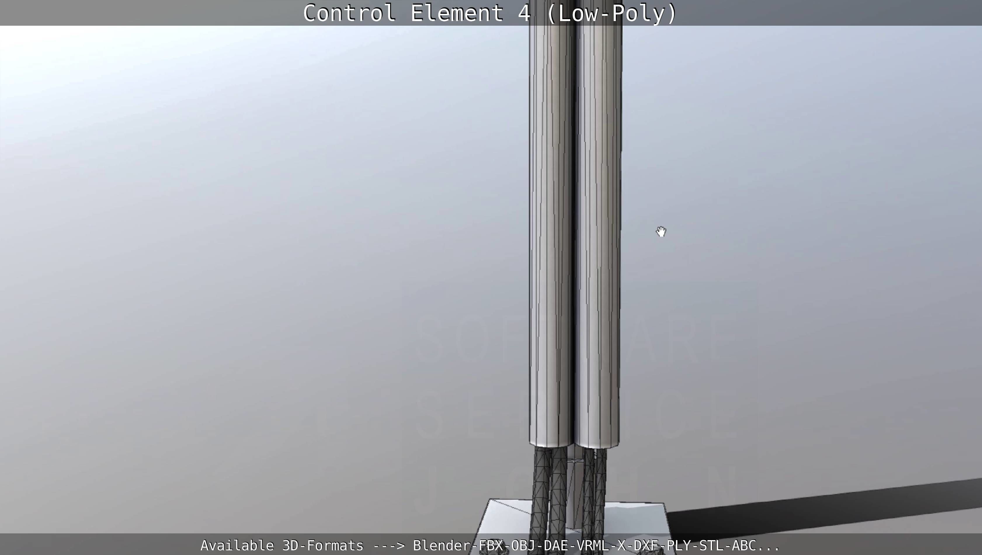 Control Element 4 Low-Poly Version Low-poly 3D model_53