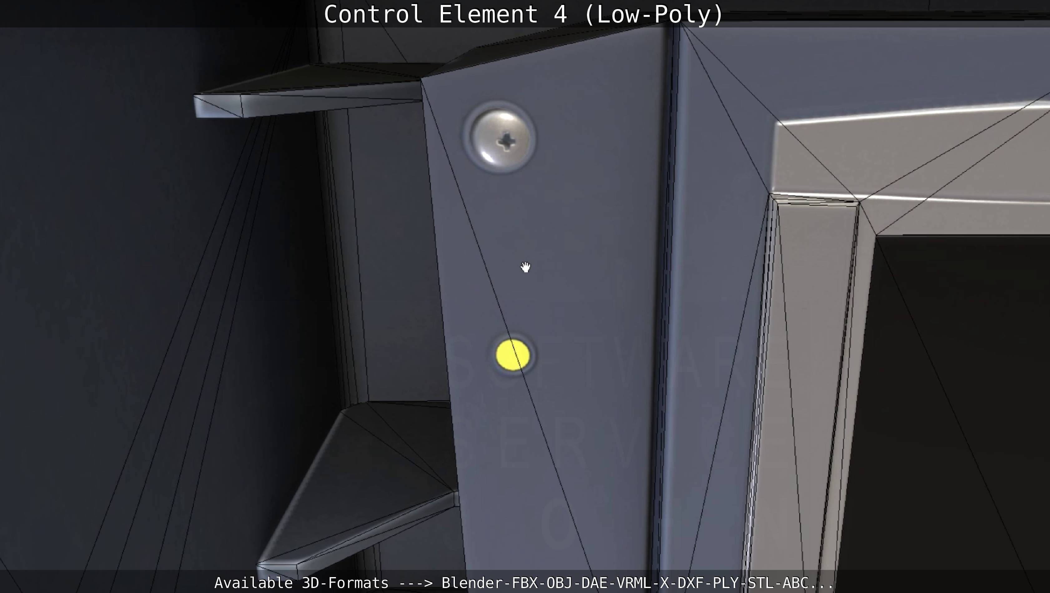 Control Element 4 Low-Poly Version Low-poly 3D model_29
