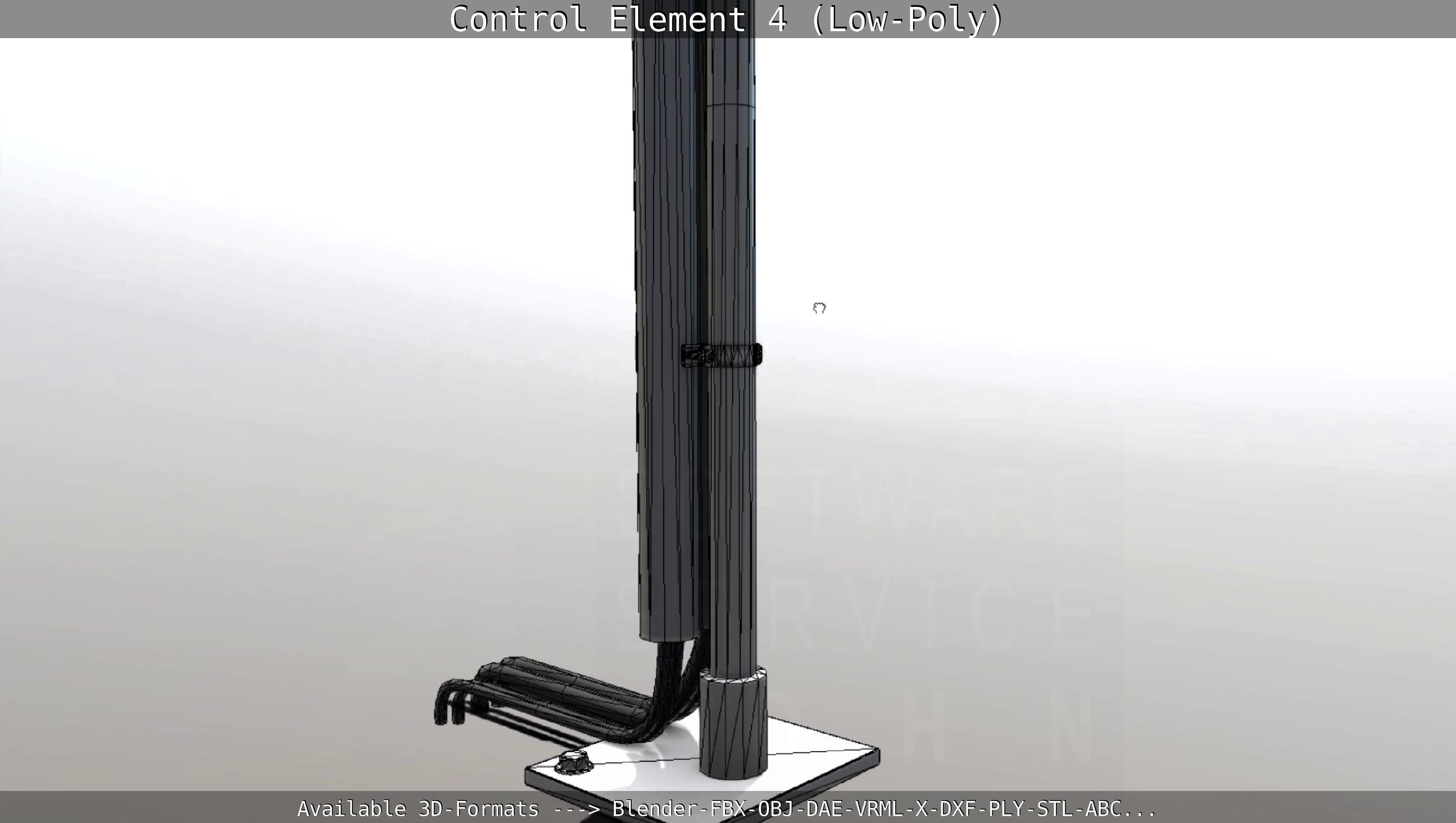 Control Element 4 Low-Poly Version Low-poly 3D model_50
