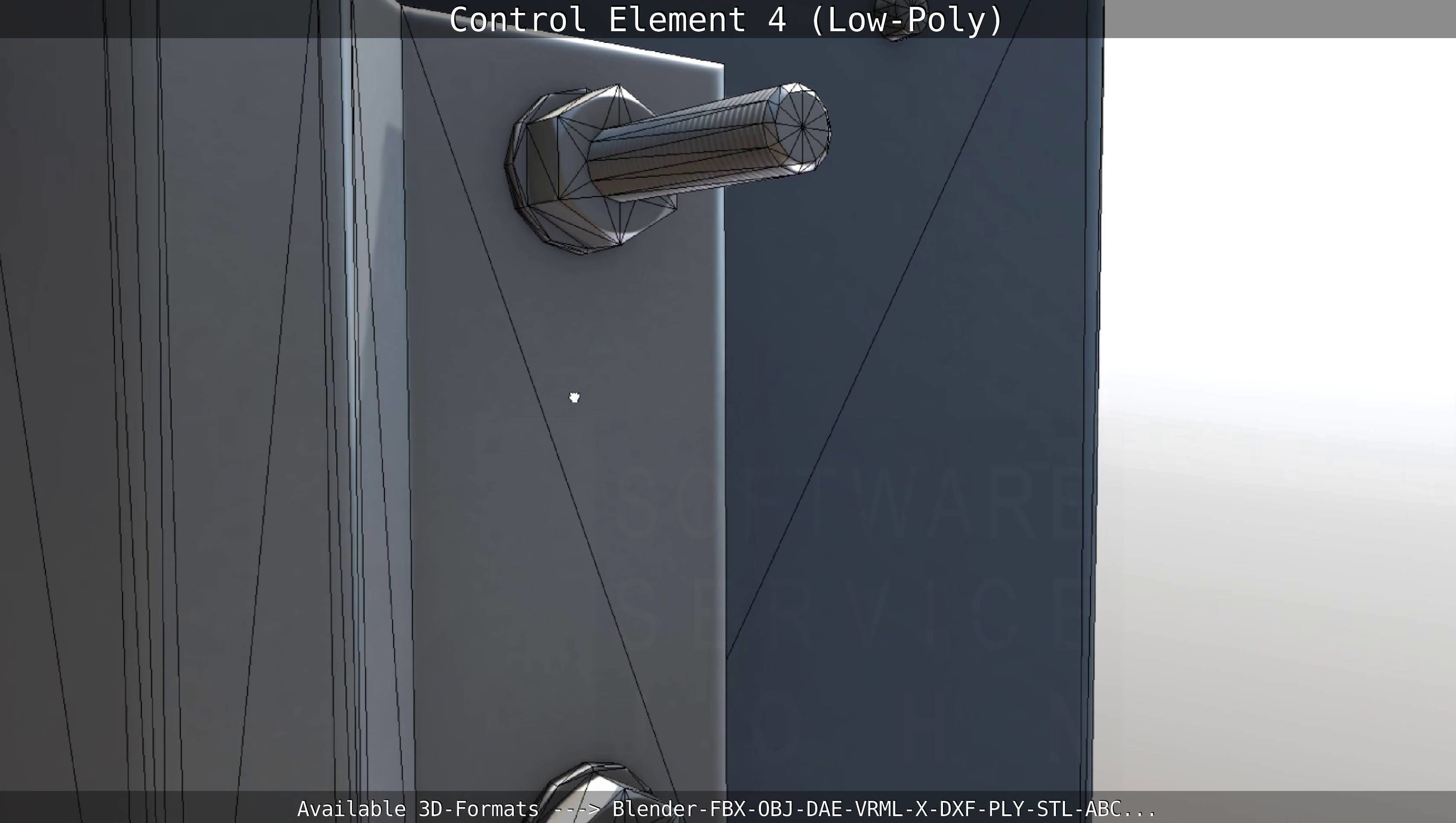 Control Element 4 Low-Poly Version Low-poly 3D model_40