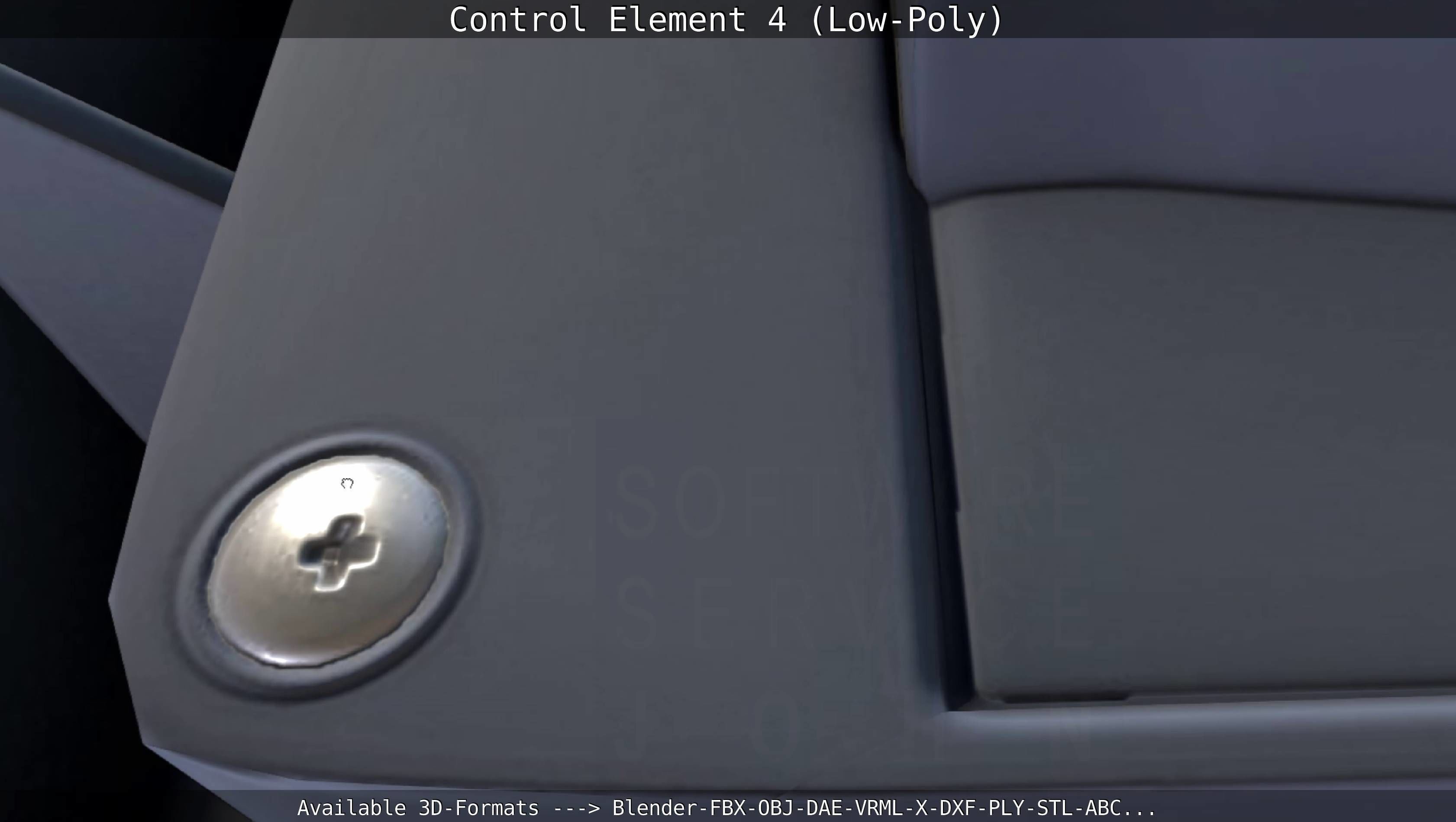Control Element 4 Low-Poly Version Low-poly 3D model_23