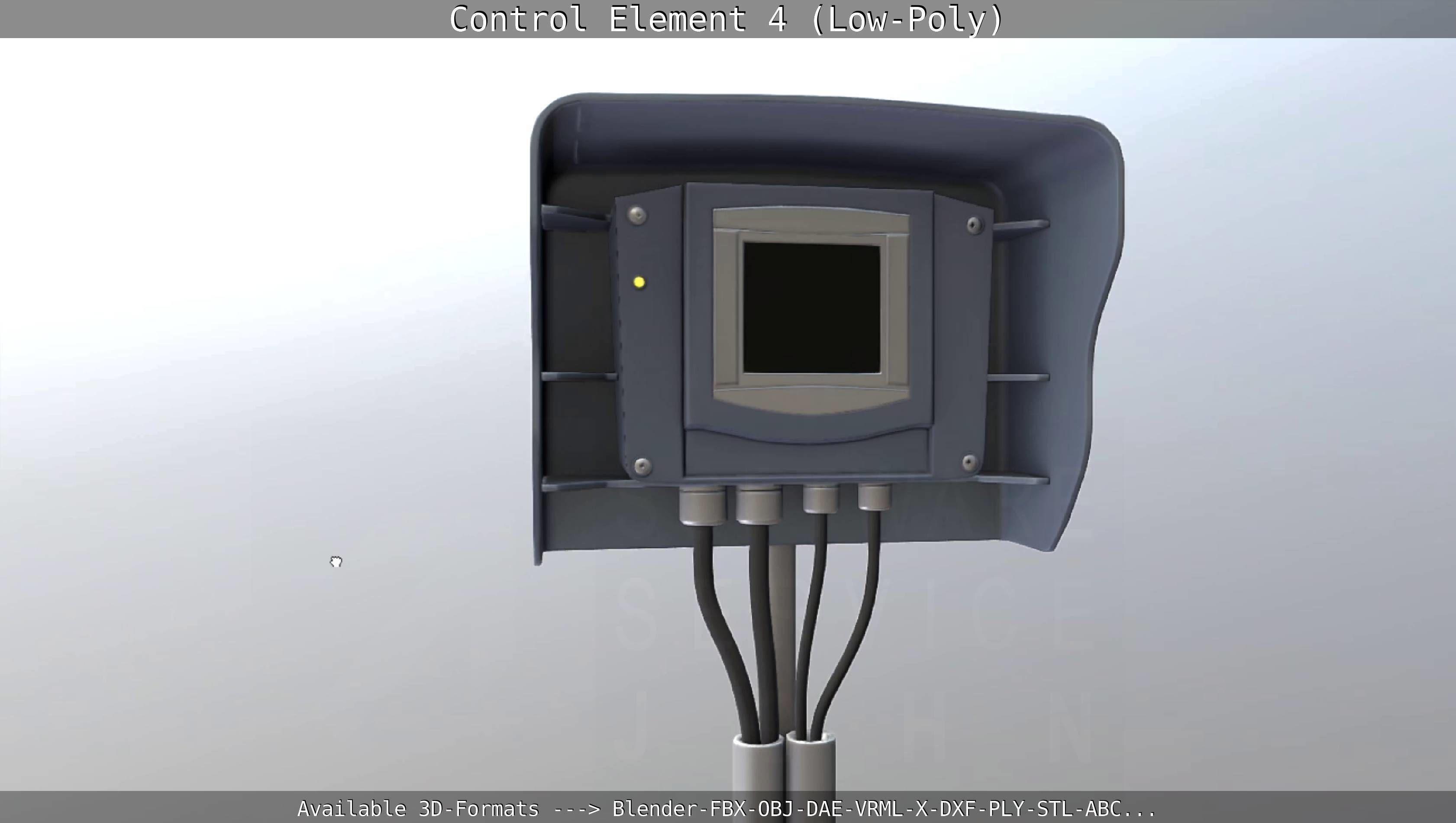 Control Element 4 Low-Poly Version Low-poly 3D model_77