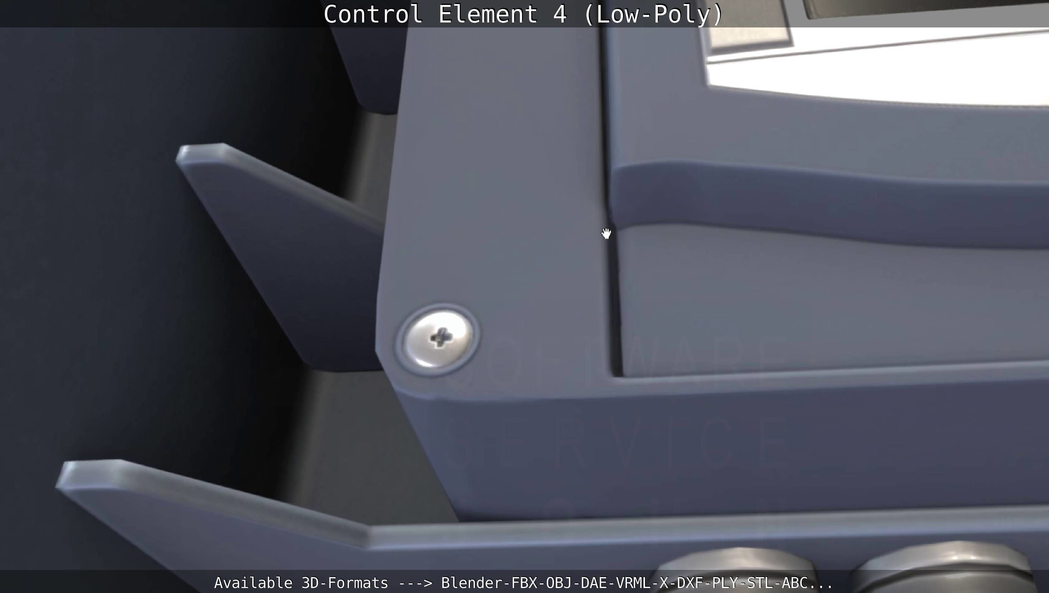 Control Element 4 Low-Poly Version Low-poly 3D model_25