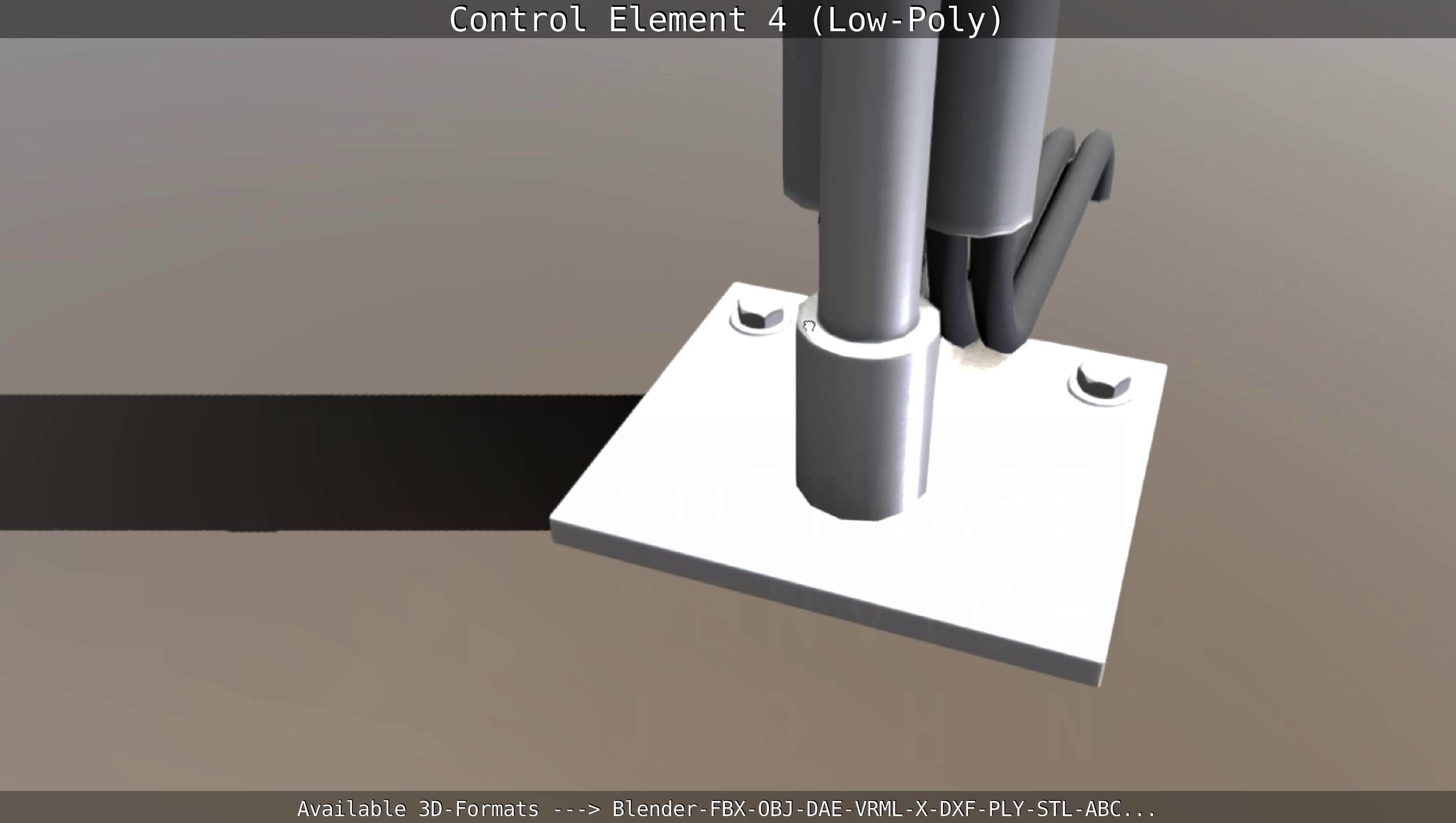 Control Element 4 Low-Poly Version Low-poly 3D model_59