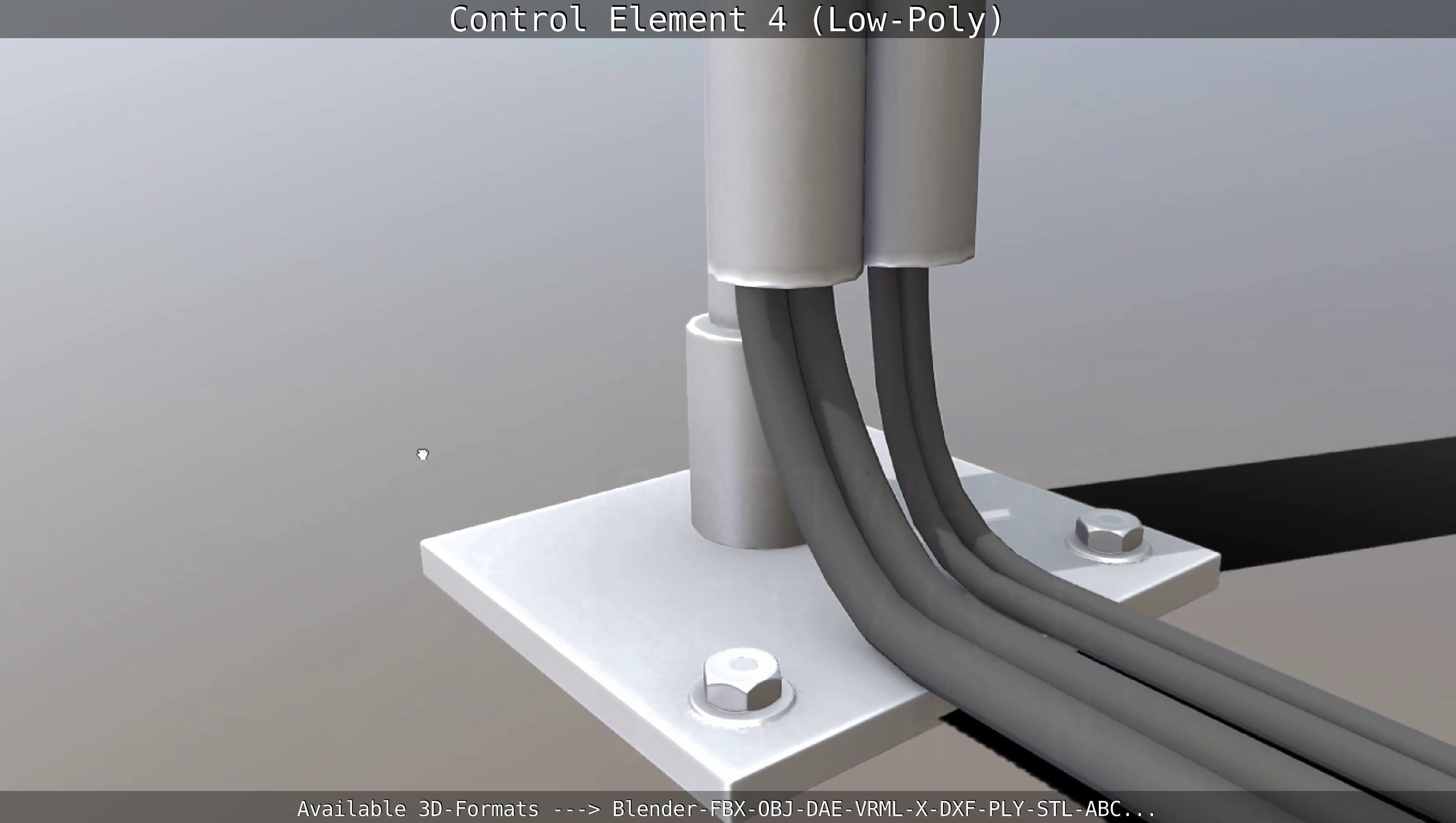 Control Element 4 Low-Poly Version Low-poly 3D model_63