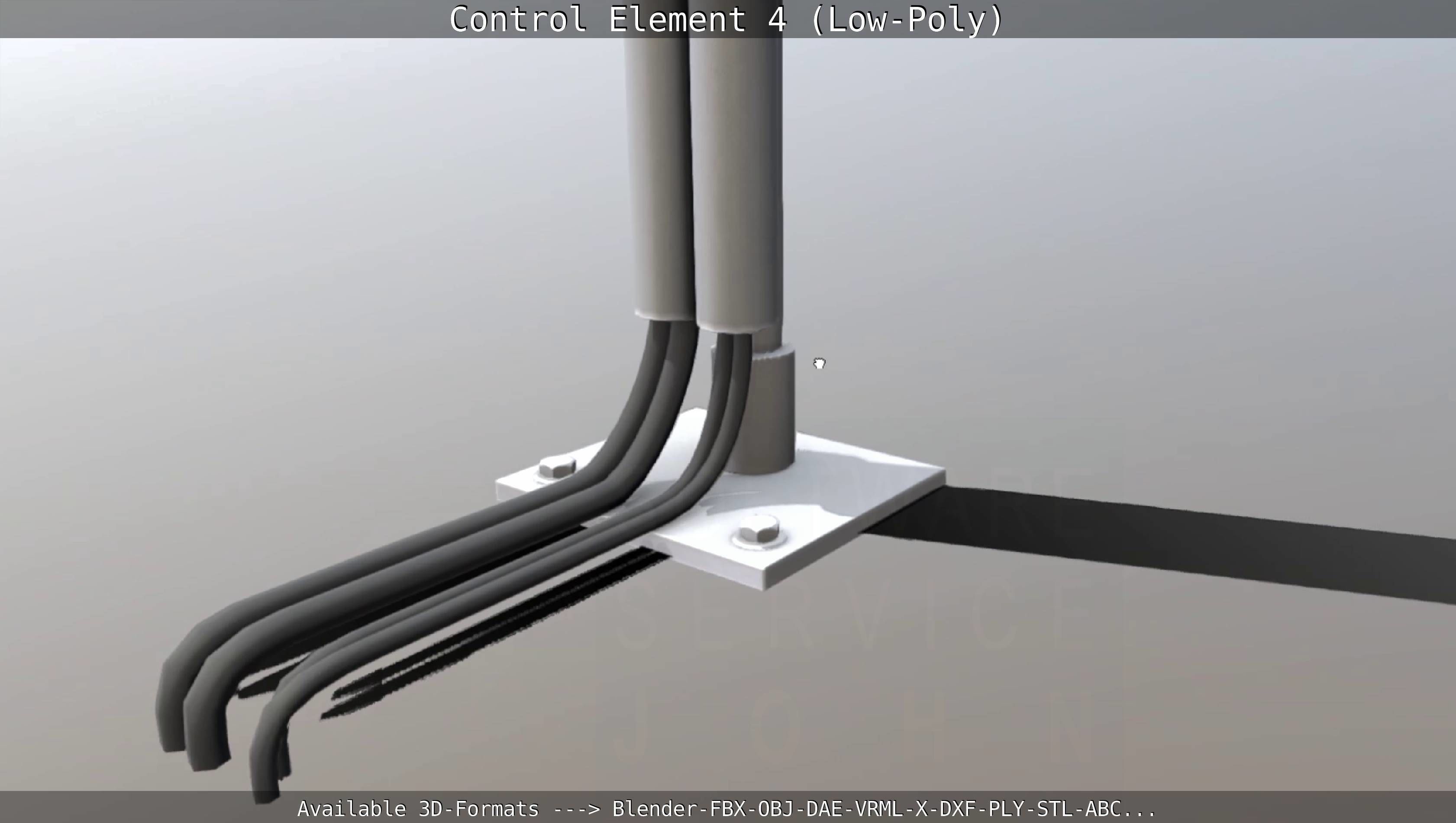 Control Element 4 Low-Poly Version Low-poly 3D model_56