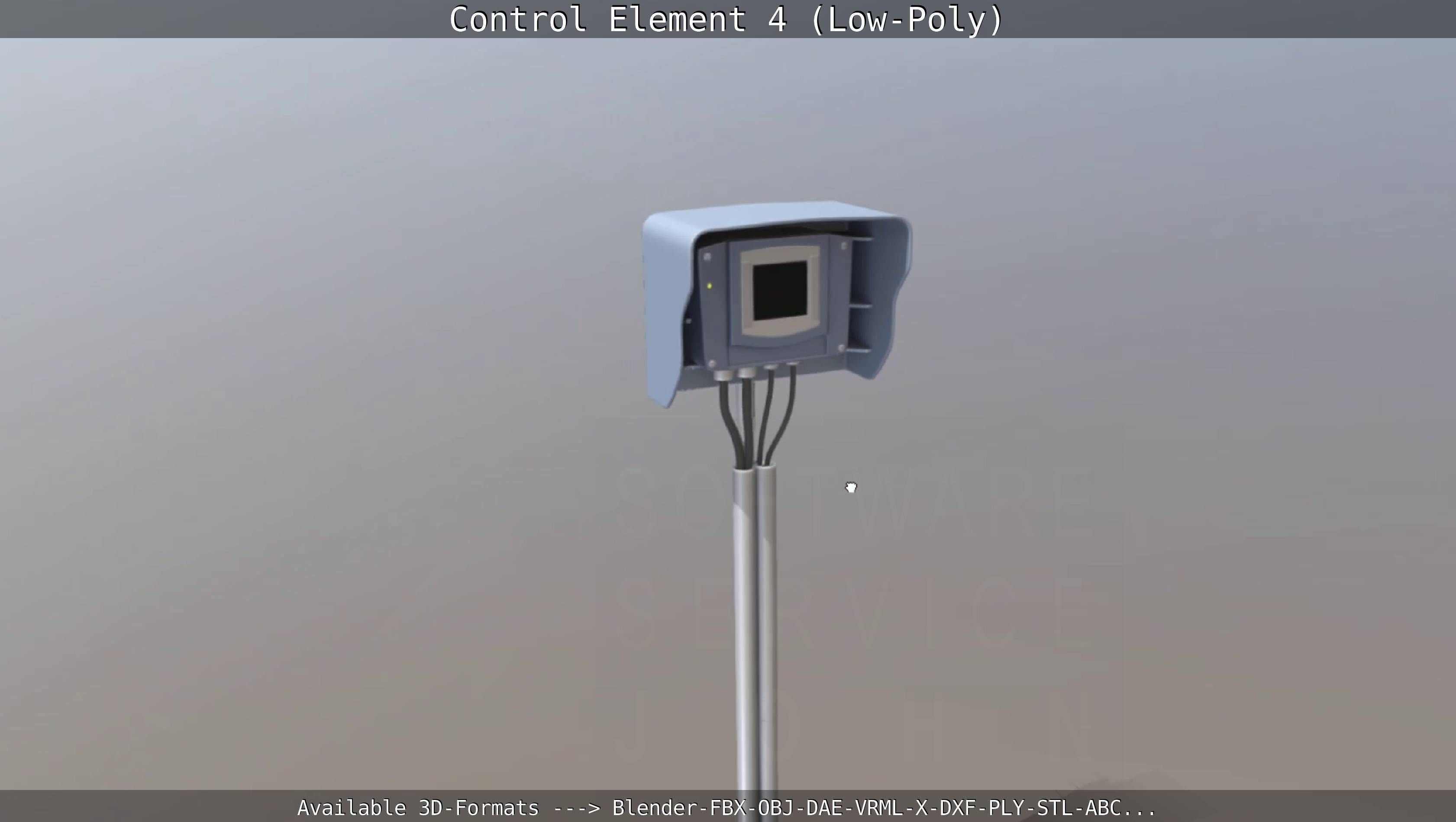 Control Element 4 Low-Poly Version Low-poly 3D model_67