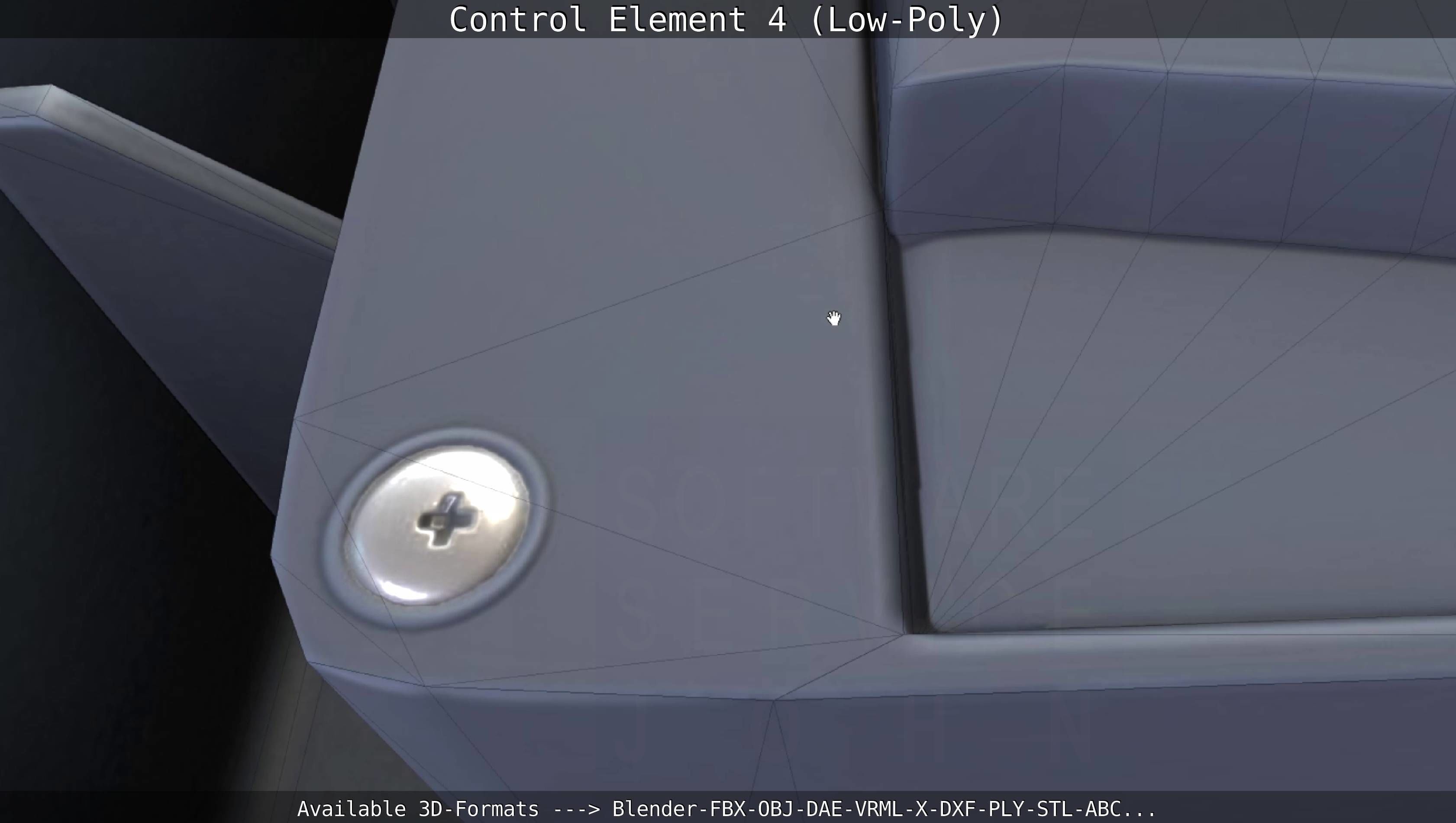 Control Element 4 Low-Poly Version Low-poly 3D model_26