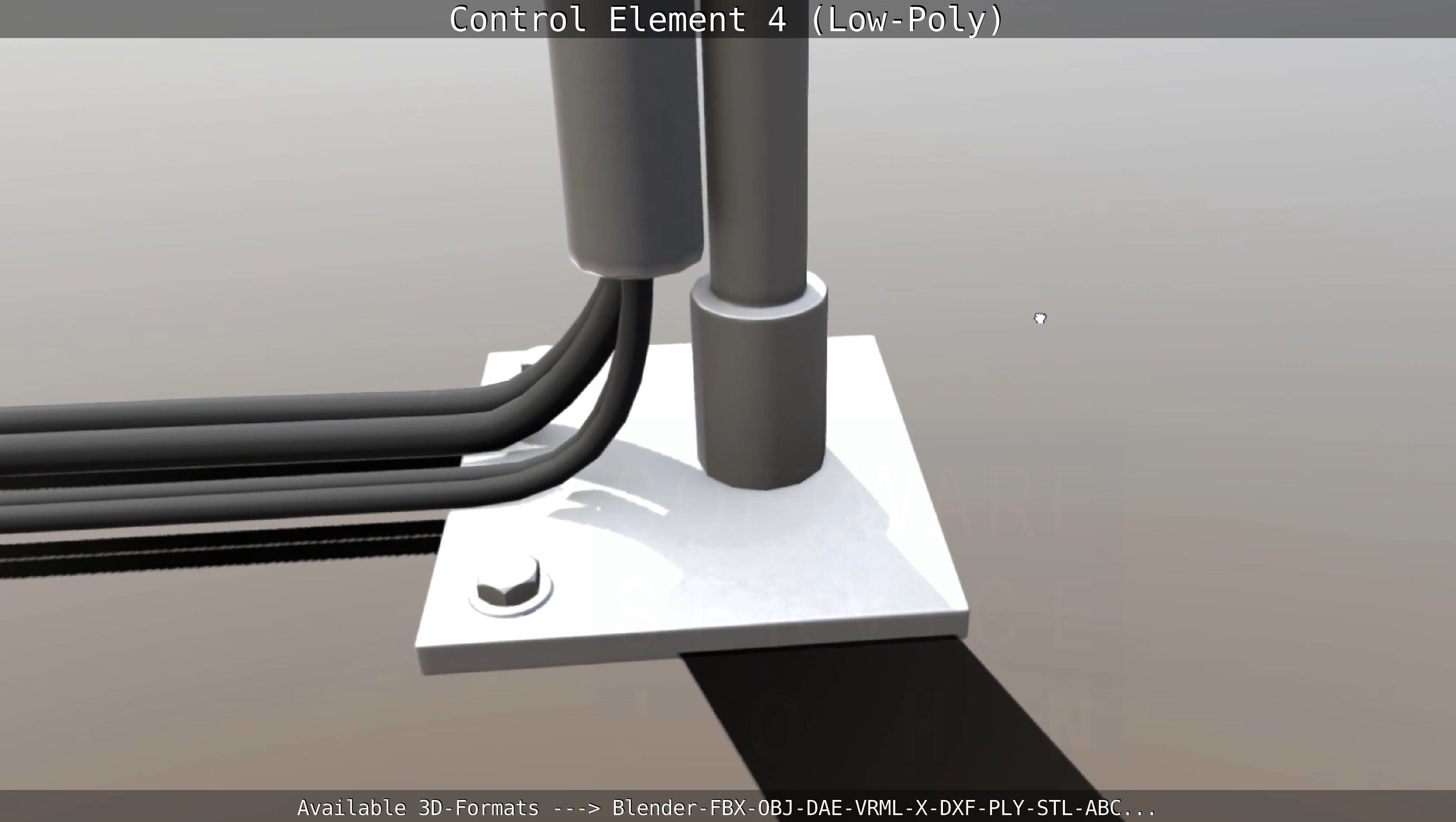 Control Element 4 Low-Poly Version Low-poly 3D model_58