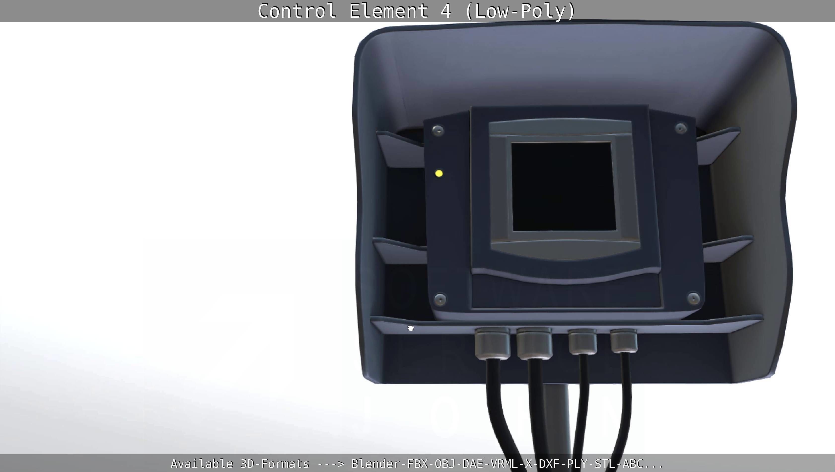 Control Element 4 Low-Poly Version Low-poly 3D model_18