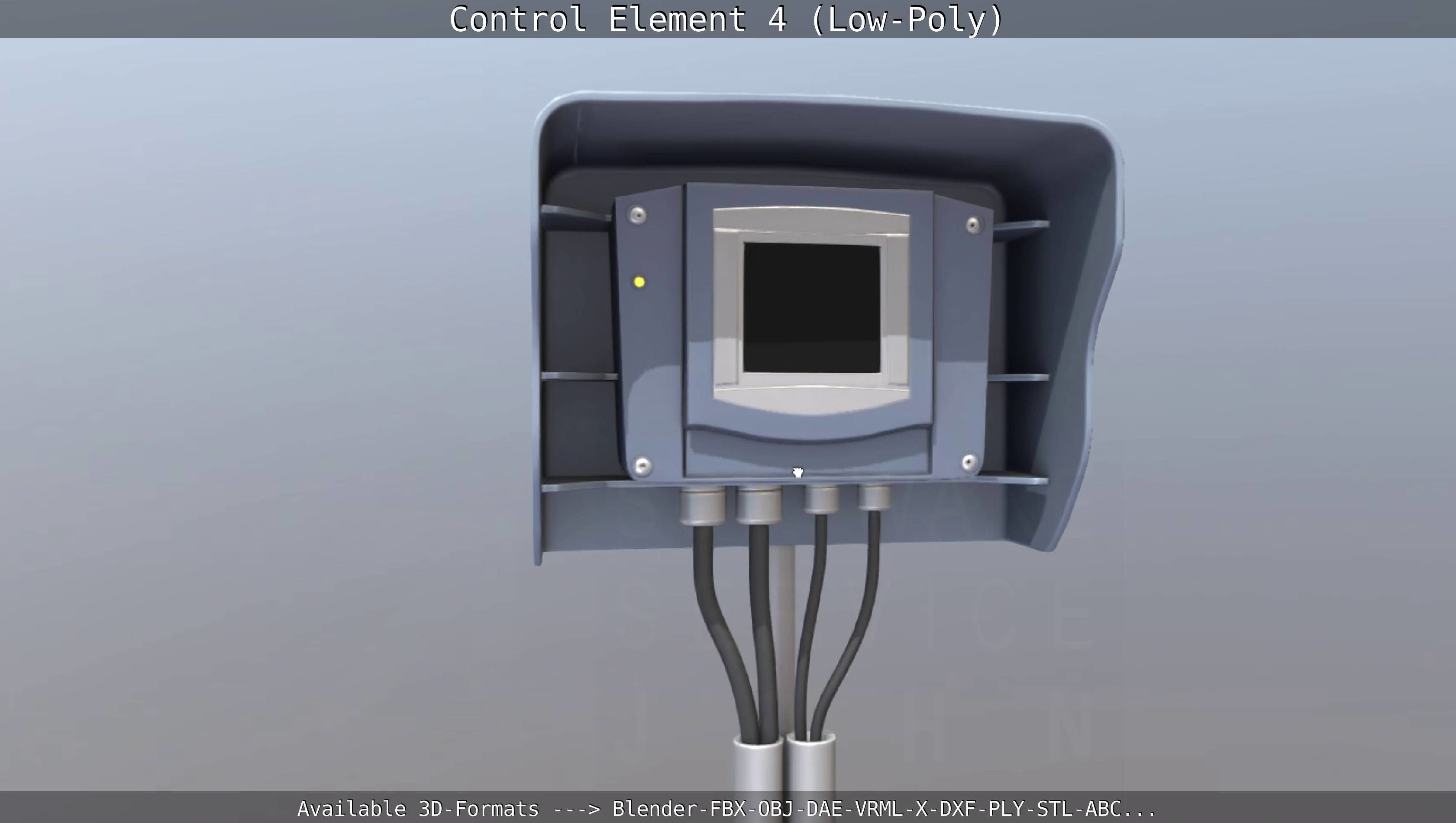 Control Element 4 Low-Poly Version Low-poly 3D model_75