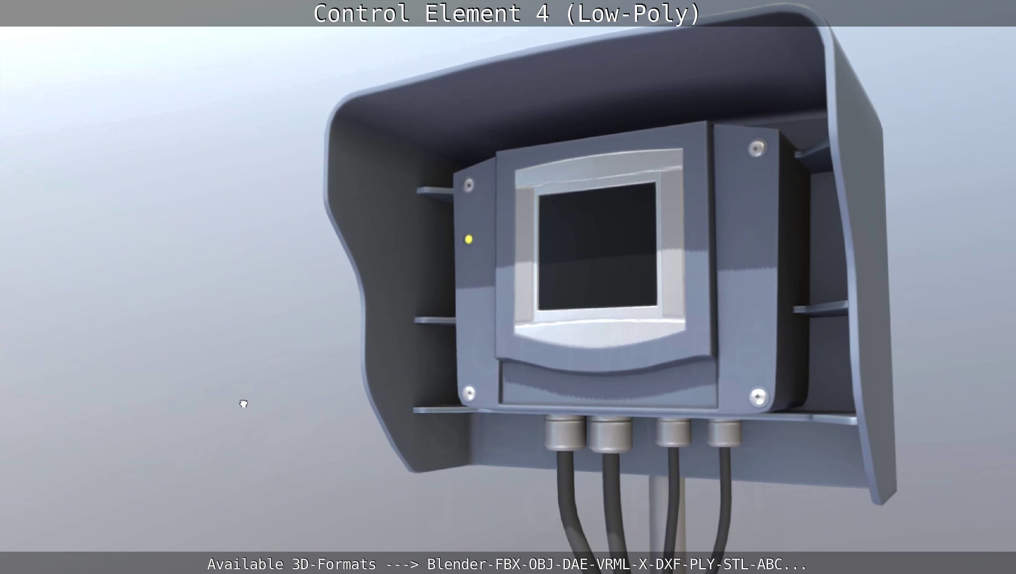 Control Element 4 Low-Poly Version Low-poly 3D model_6