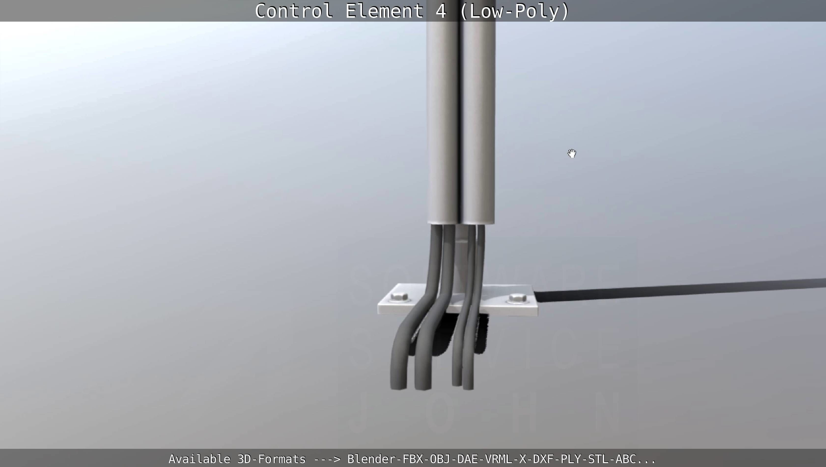 Control Element 4 Low-Poly Version Low-poly 3D model_55