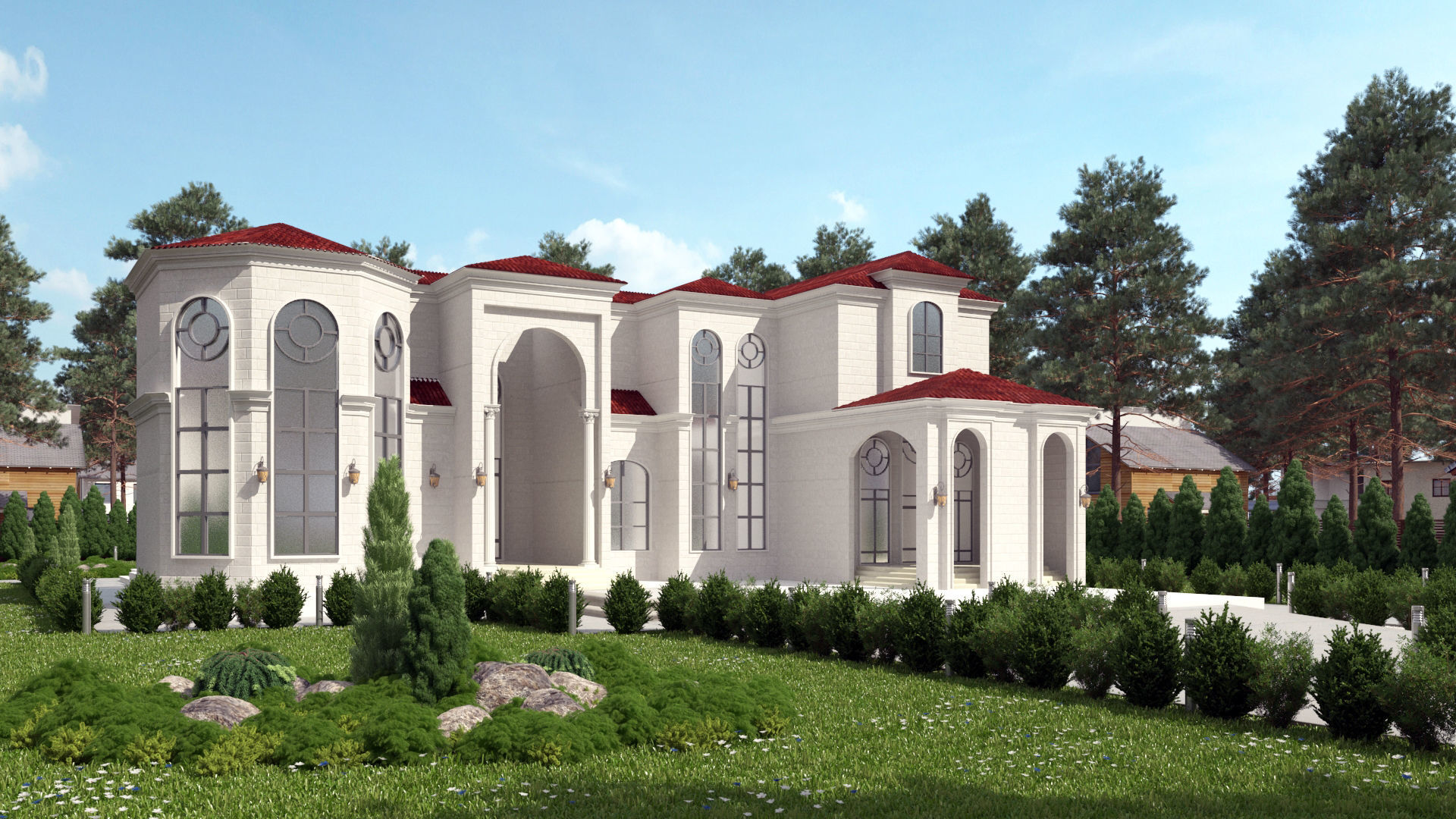 New classic villa built in united arab emirates  3D model_1