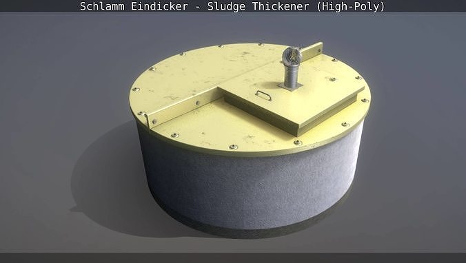 Sludge Thickener - Schlamm Eindicker High-Poly Version 3D model