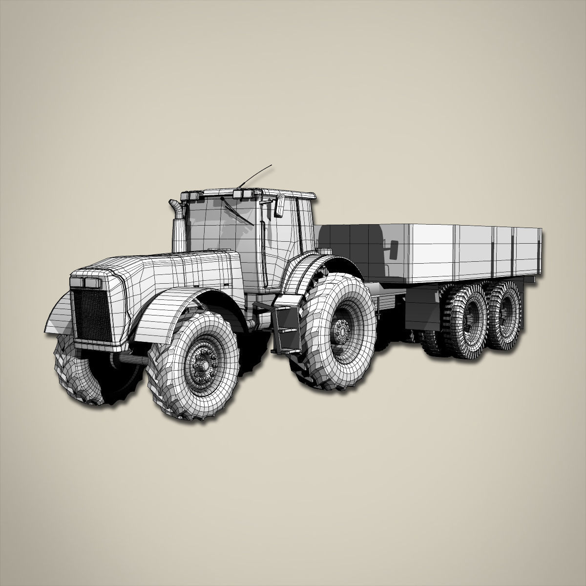 Tractor 3D model_10