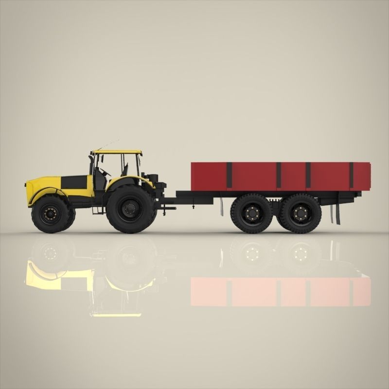 Tractor 3D model_4