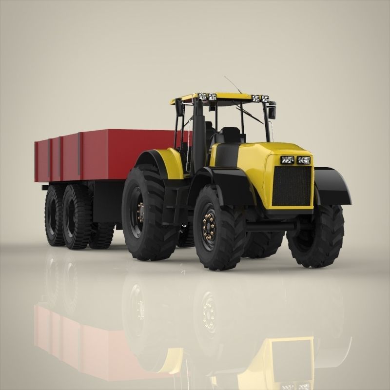 Tractor 3D model_3