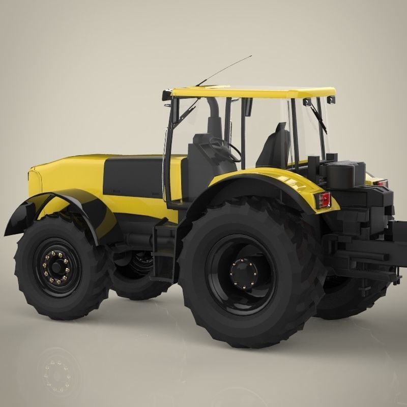 Tractor 3D model_1