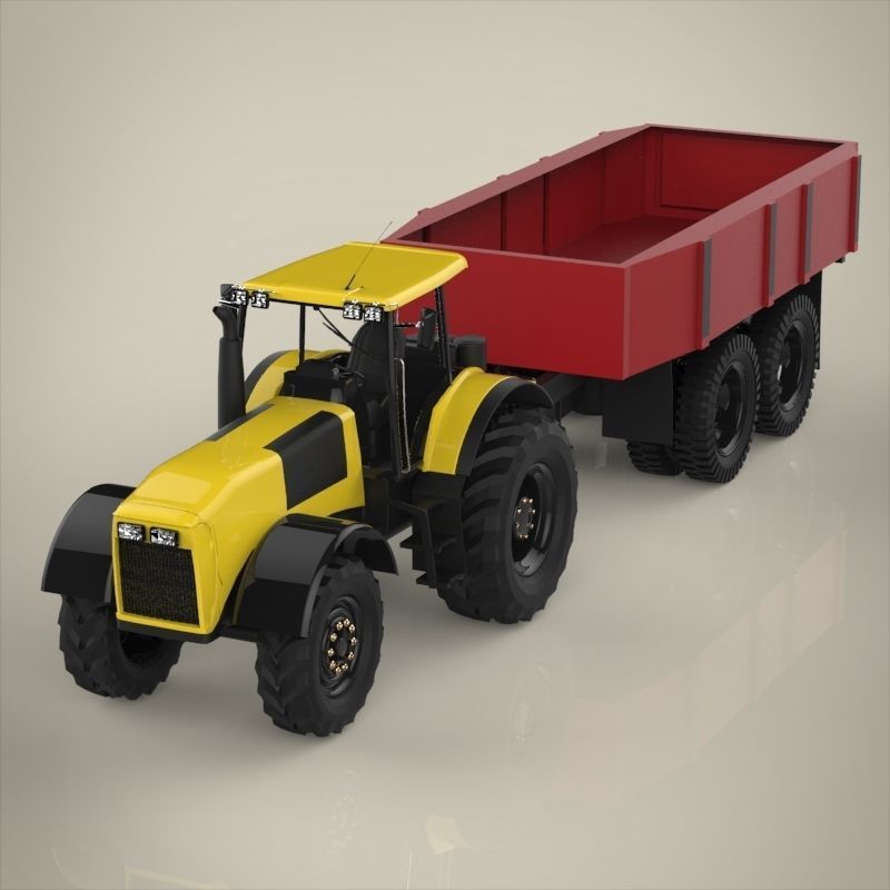 Tractor 3D model_9
