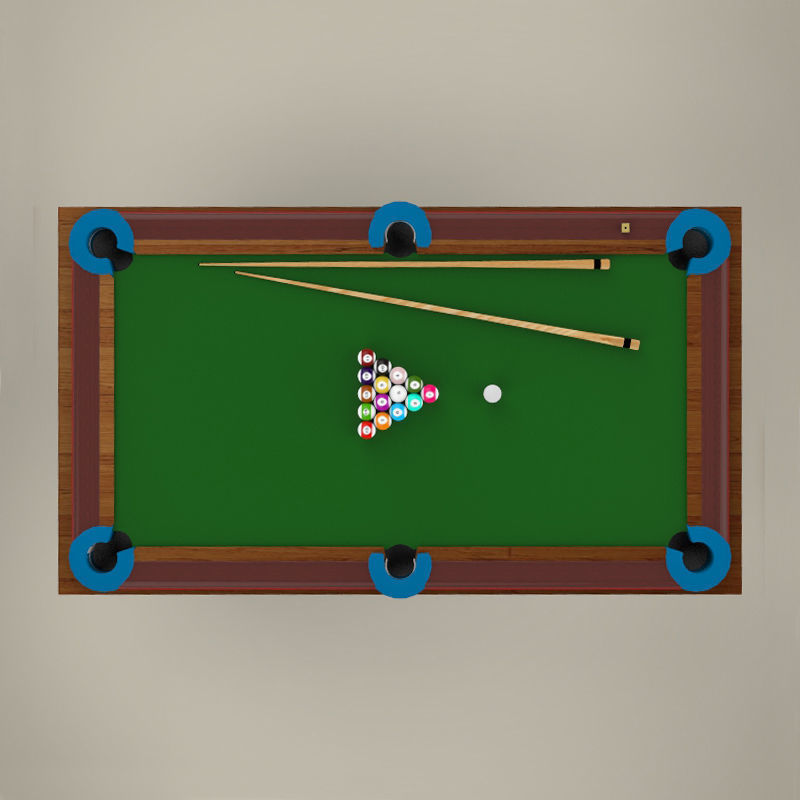 Billiard table 3D model_1