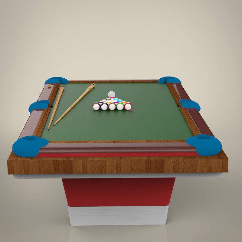 Billiard table 3D model_6