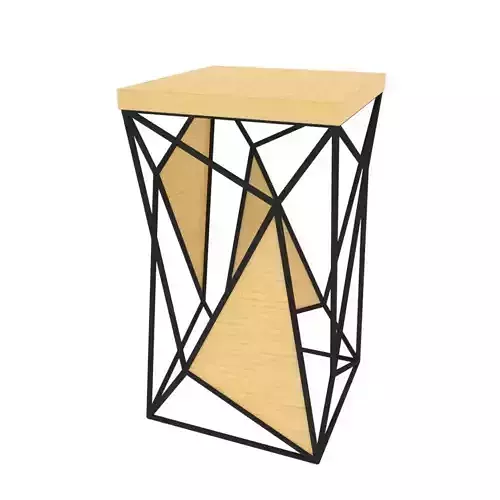 Stool geometric side table