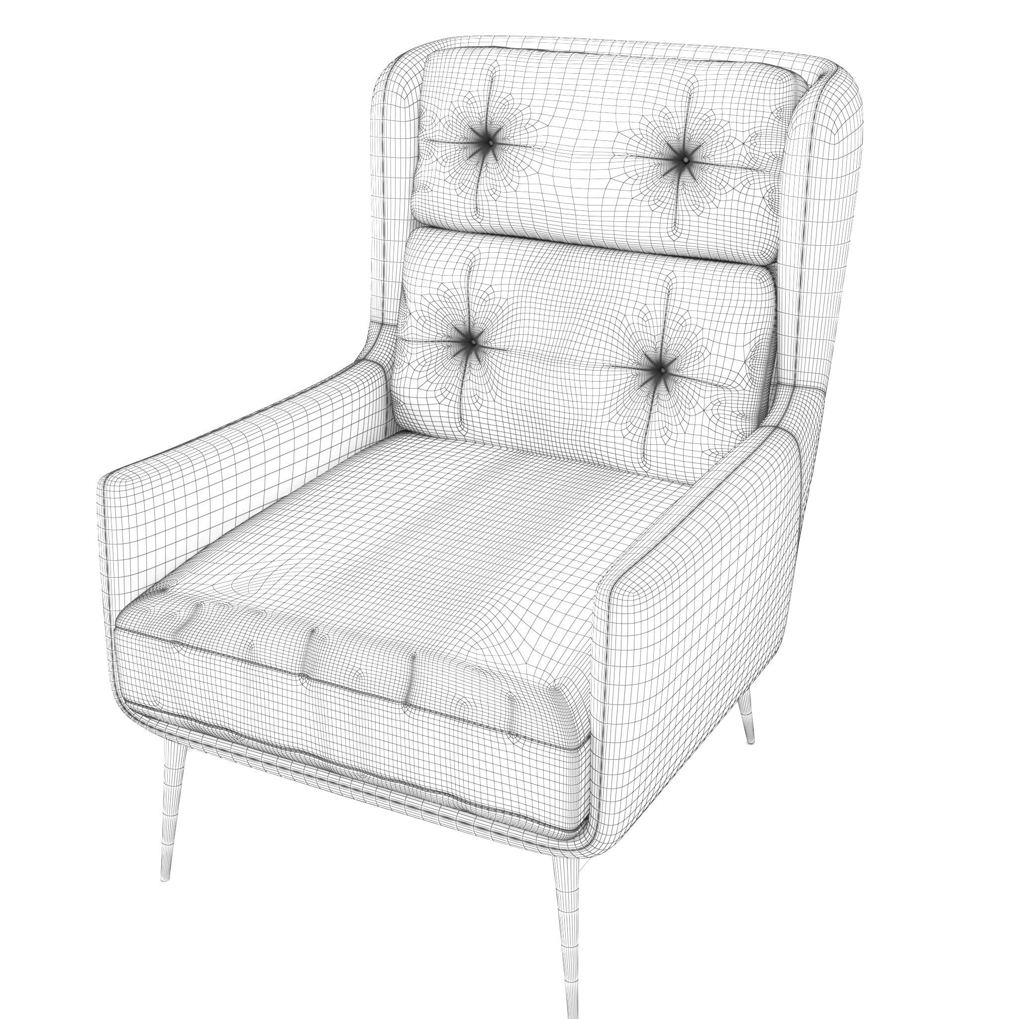 AFTEREIGHT chair from Natuzzi 3D model_8