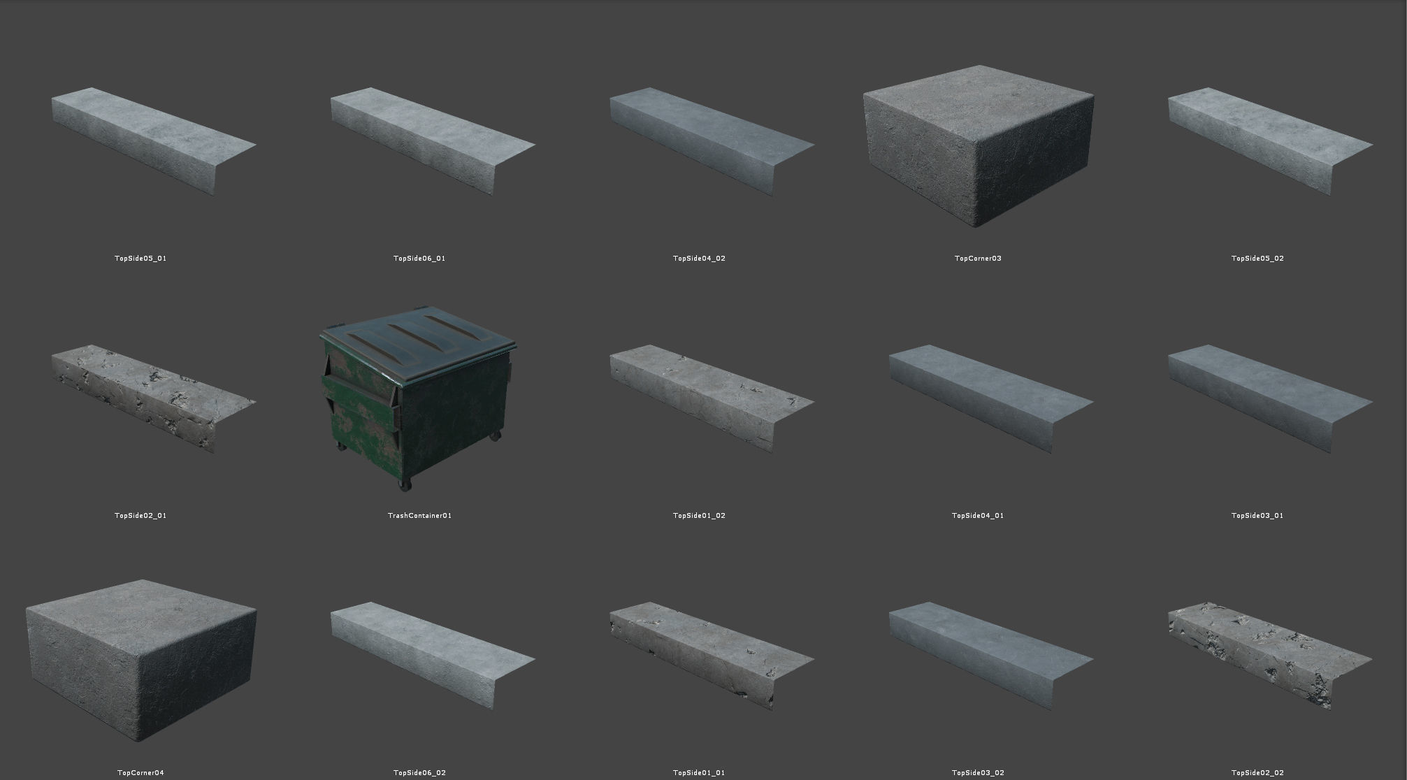 Module Based Harbor Creator Low-poly 3D model_32