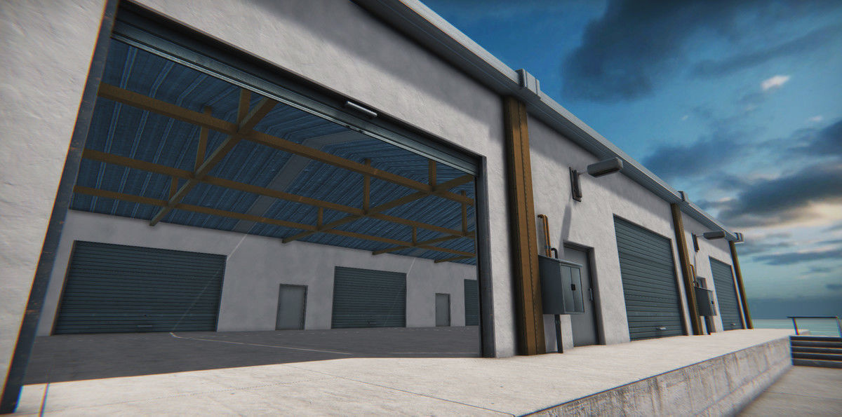 Module Based Harbor Creator Low-poly 3D model_14