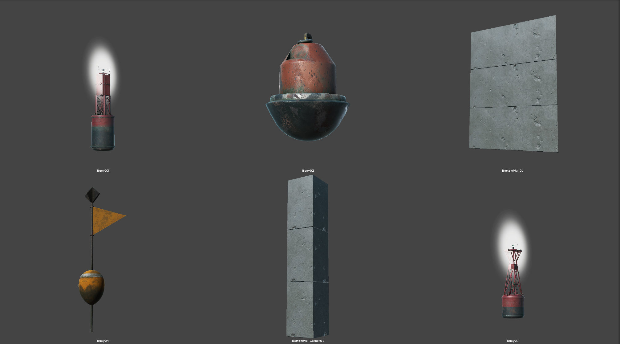 Module Based Harbor Creator Low-poly 3D model_23