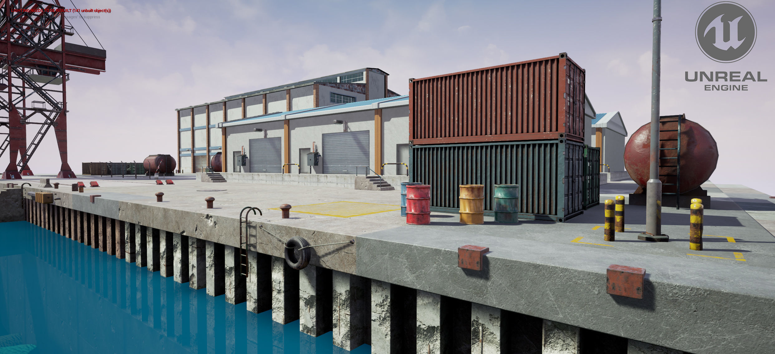 Module Based Harbor Creator Low-poly 3D model_38