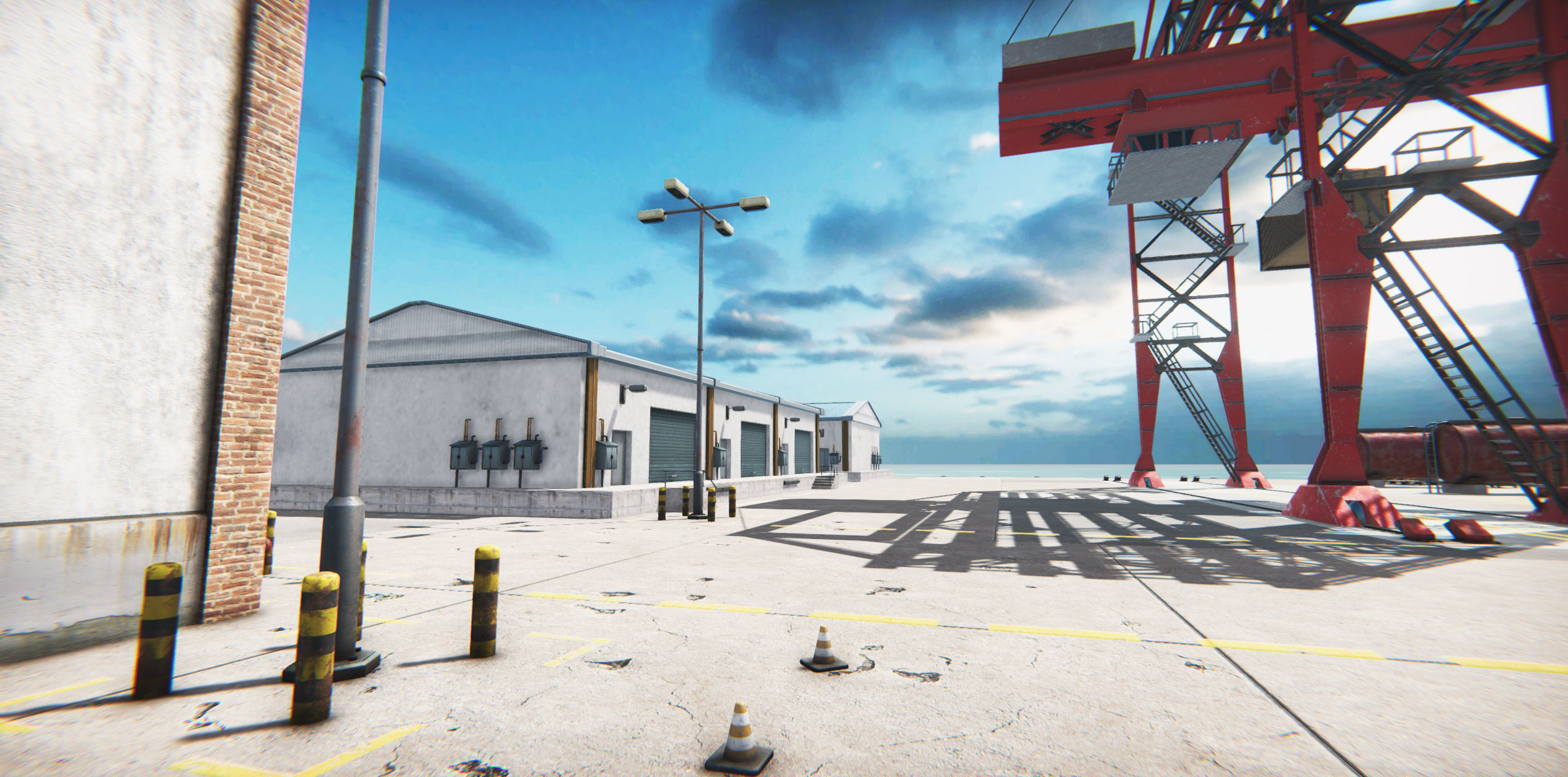 Module Based Harbor Creator Low-poly 3D model_21